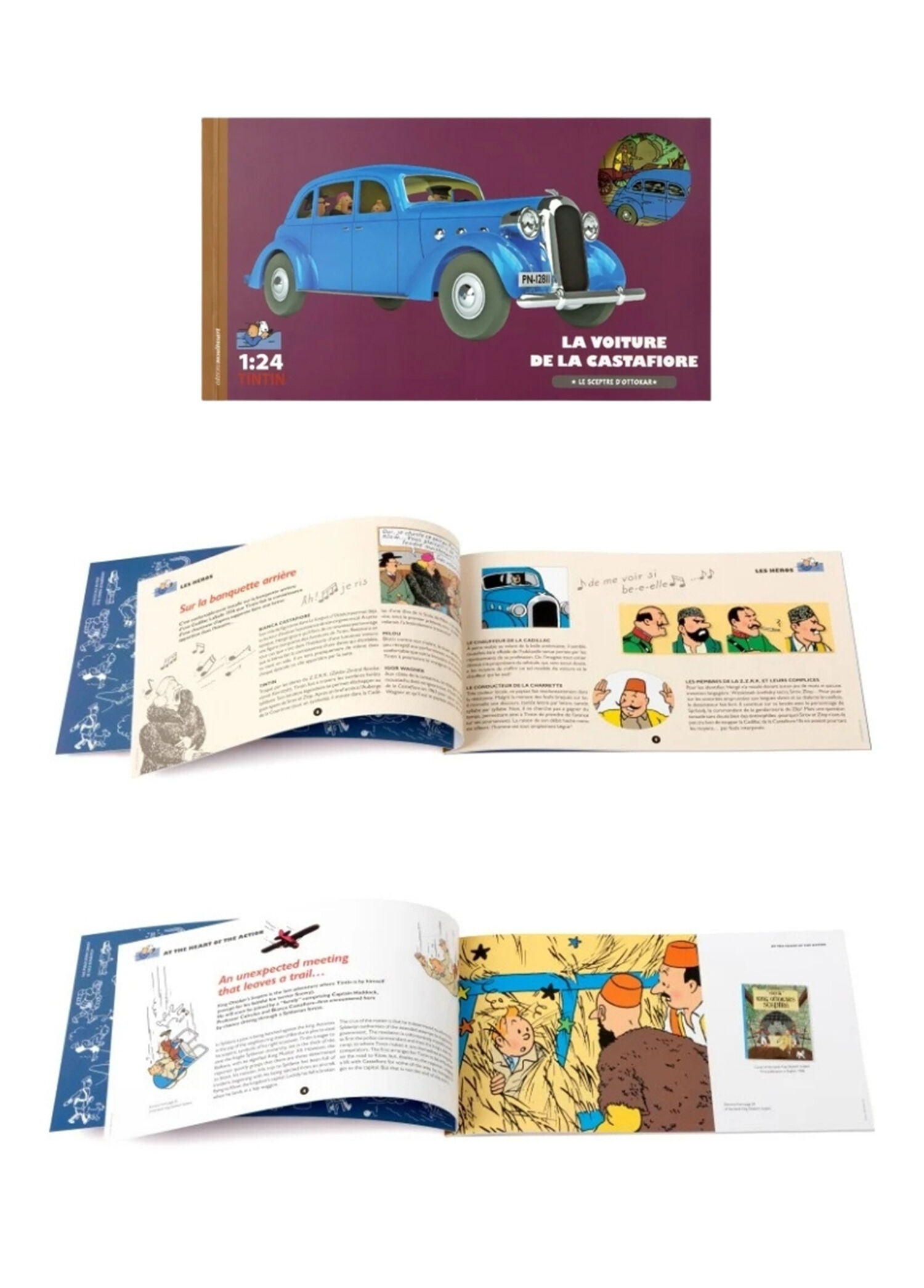 Hergé - voiture Tintin 1/24 - Castafiore - Para-BD/Figurines - Galerie des Bulles