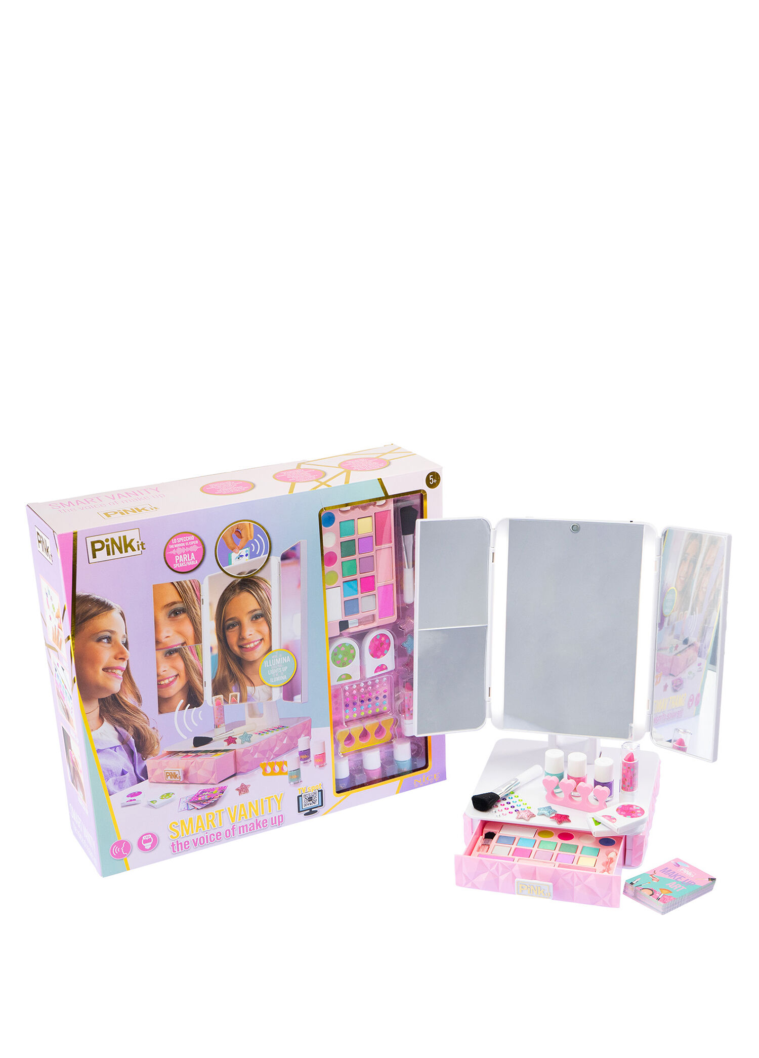 Pink It Smart Vanity Işıklı Sesli Kız Çocuk Makyaj Seti