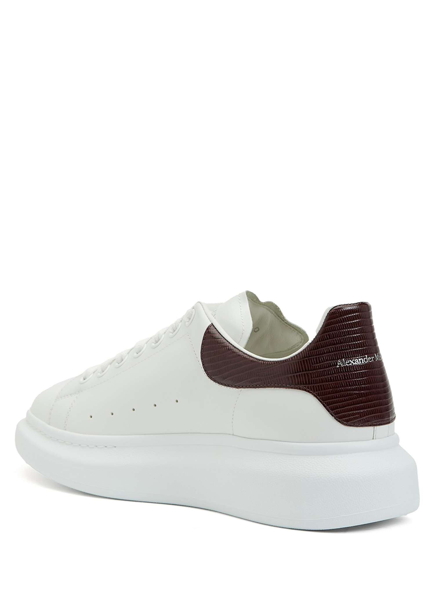 McQueen Beyaz Bordo Erkek Oversized Beyaz Erkek Deri Sneaker 1514797 Beymen