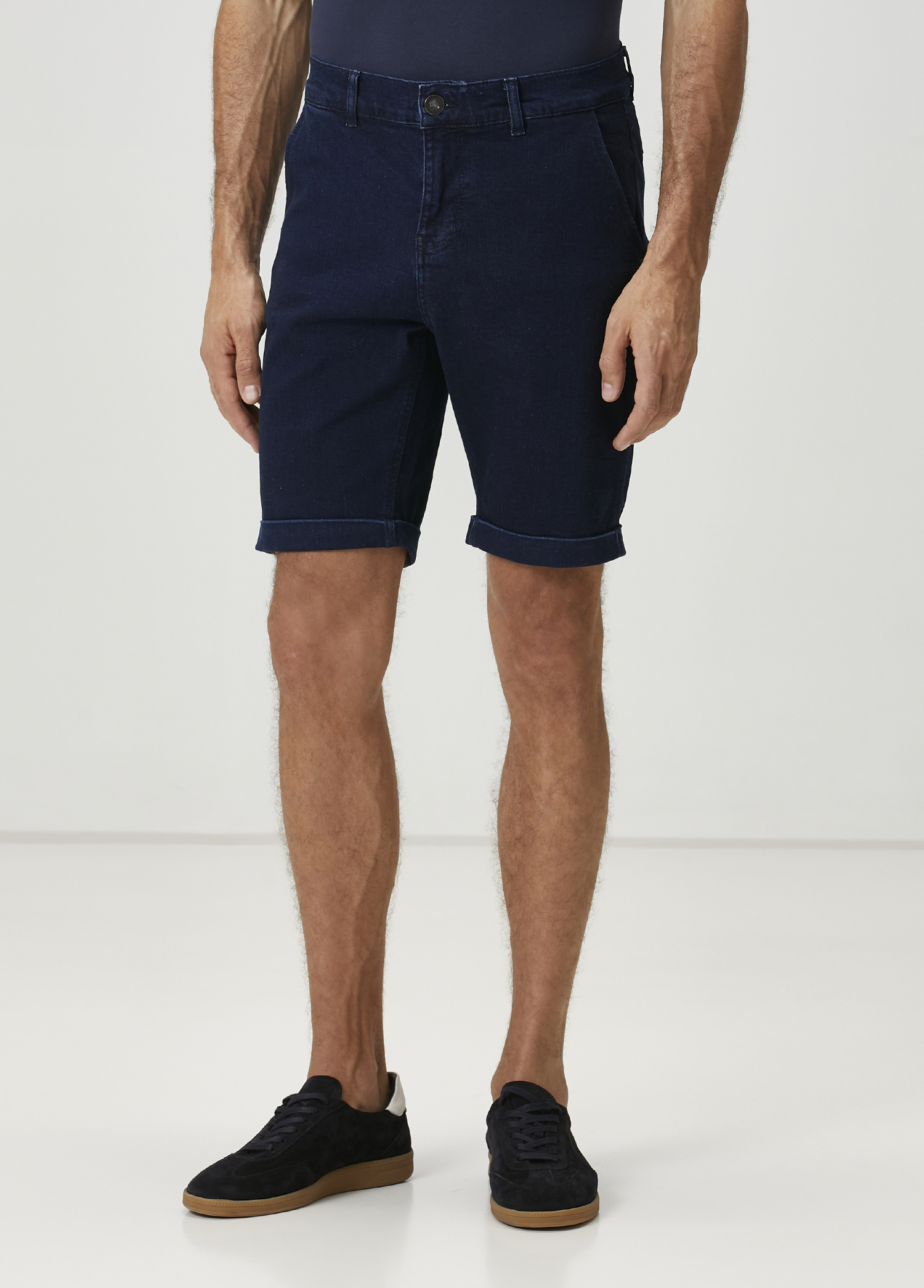 Lacivert Denim Şort_1