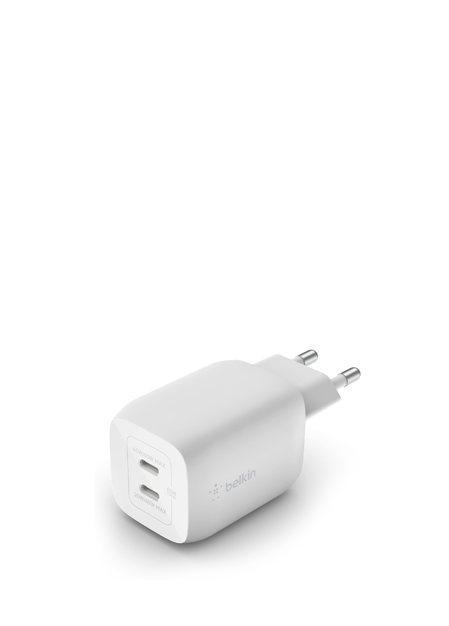 WCH013VFWH Çift USB-C Power Delivery GaN Duvar Şarj Cihazı 68W