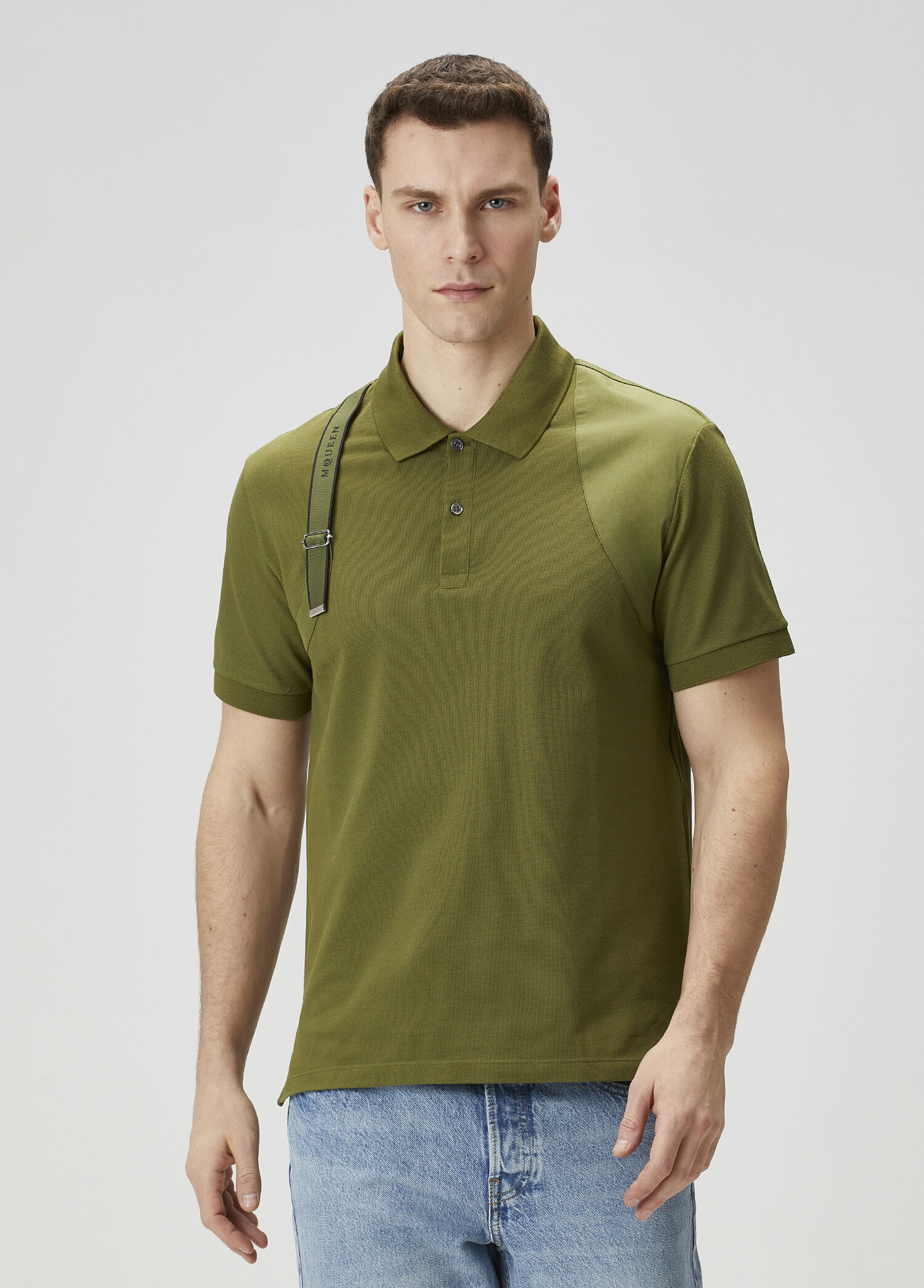 Harness Haki Polo Yaka T-shirt