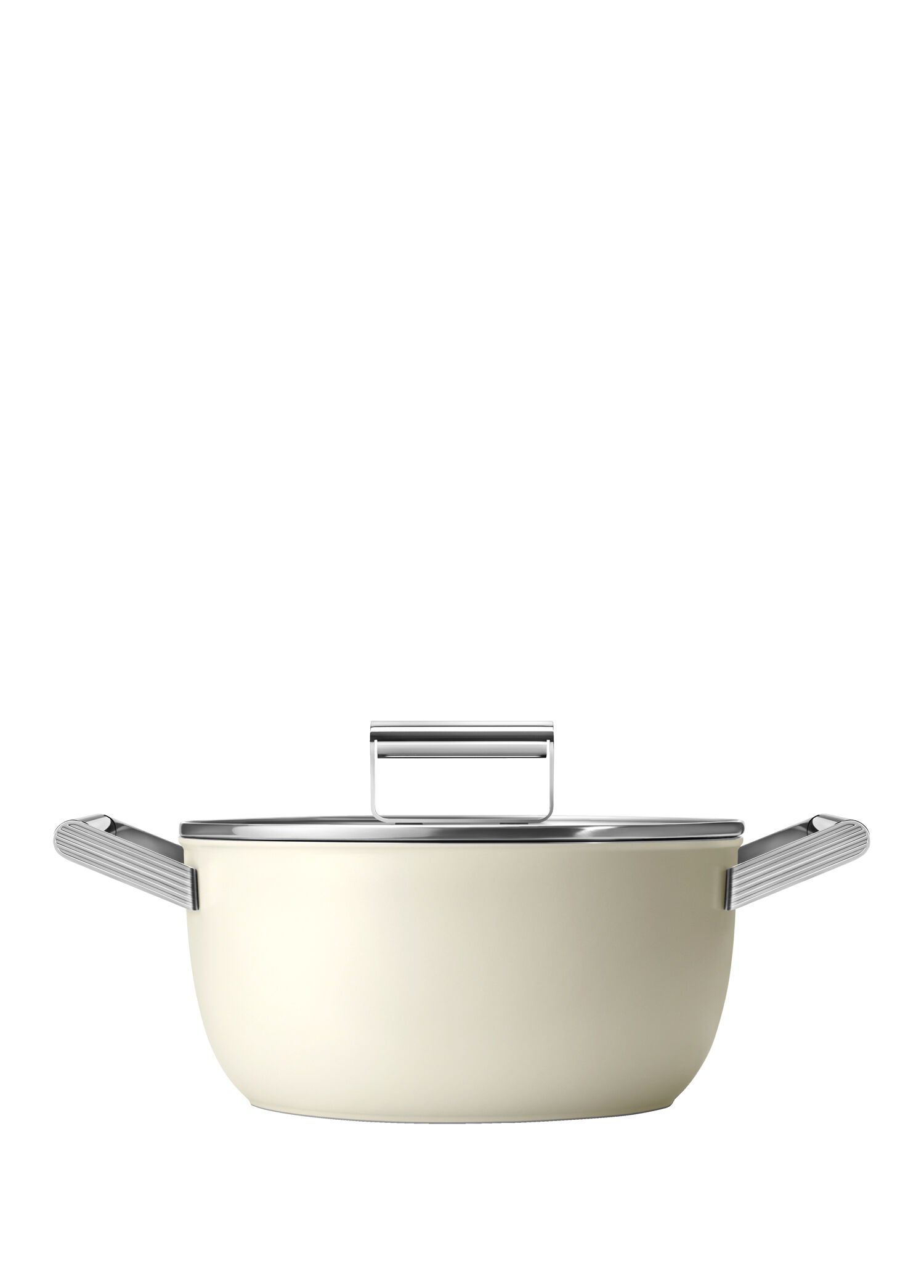 P Smeg 50S Style 20 Krem 24 Cm Tencere