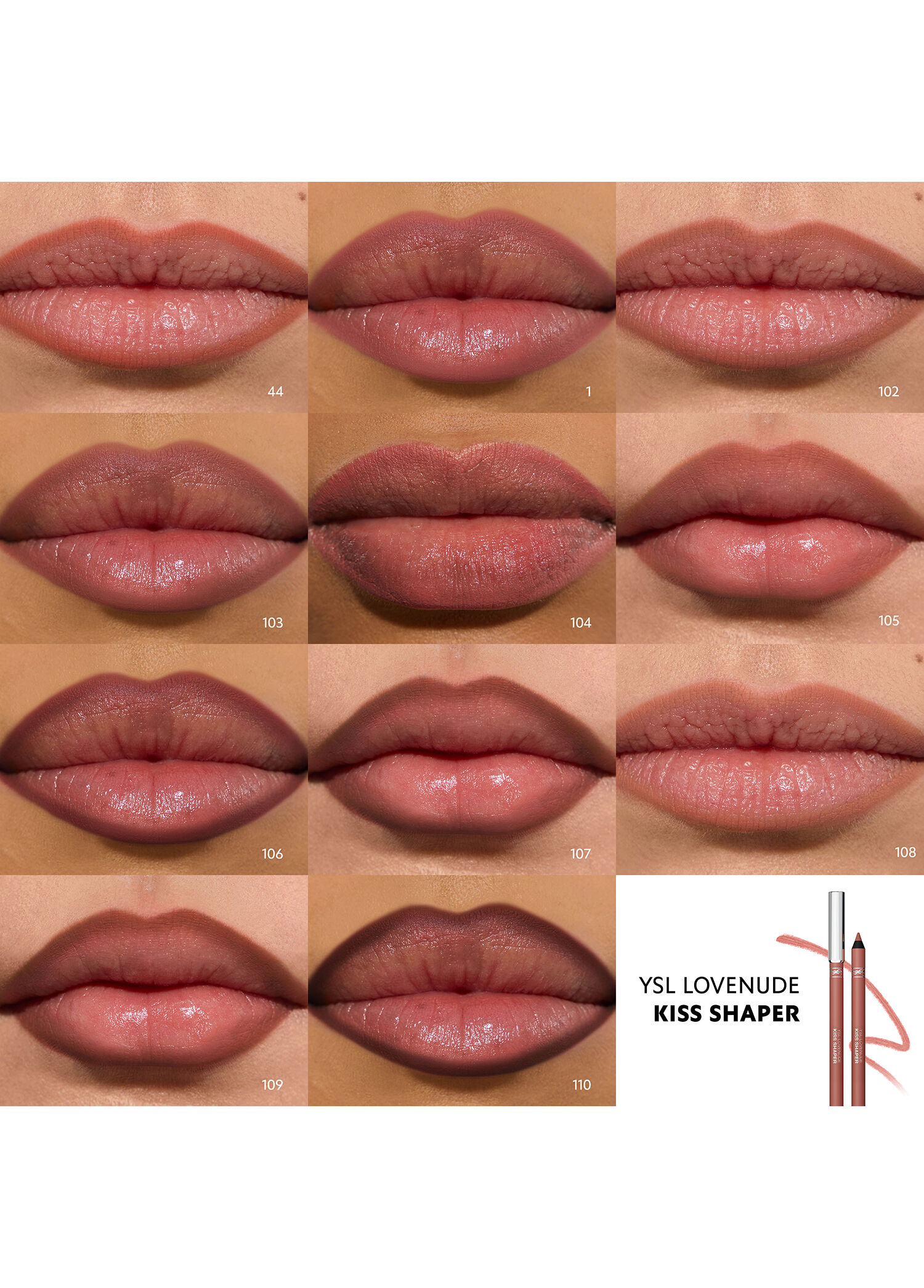 みや(^。^)~  lip shape push・ tanline Yves Saint Laurent - Lovenude Kiss Shaper Dudak Kalemi 102 Tan