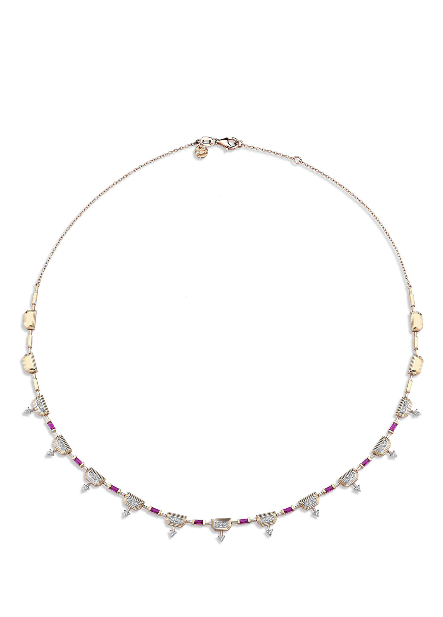 Ruby Glow 14 Ayar Rose Gold Kadın Pırlanta Kolye