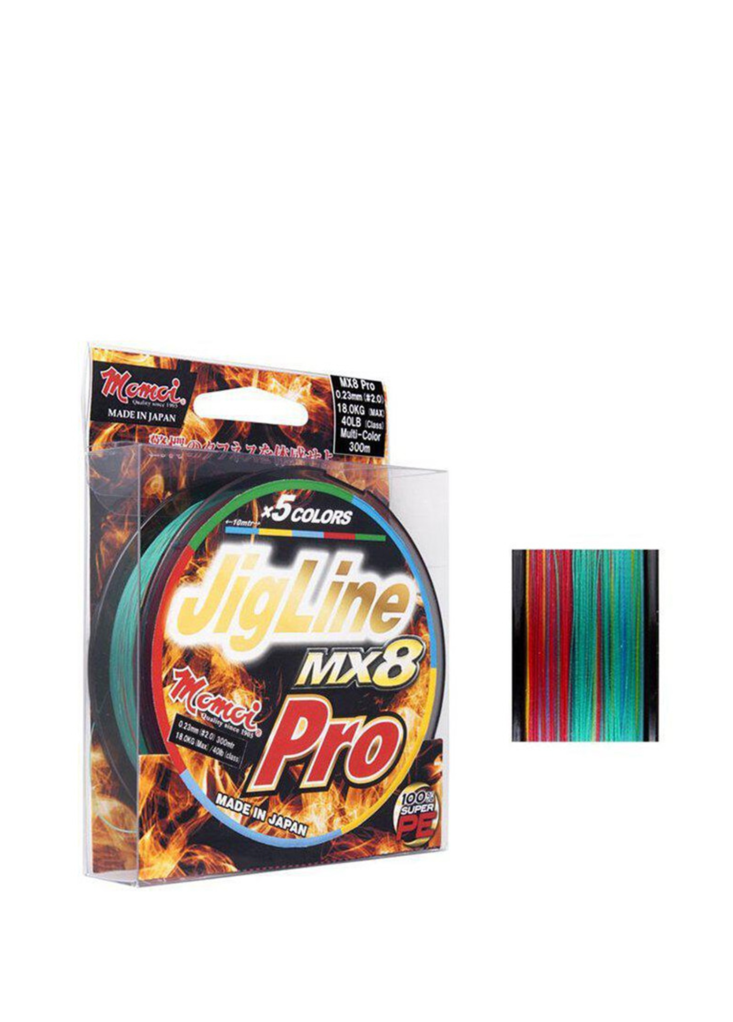 Momoi - Jigline MX8 Pro 0.16mm Multicolor İp Olta Misinası - Çok