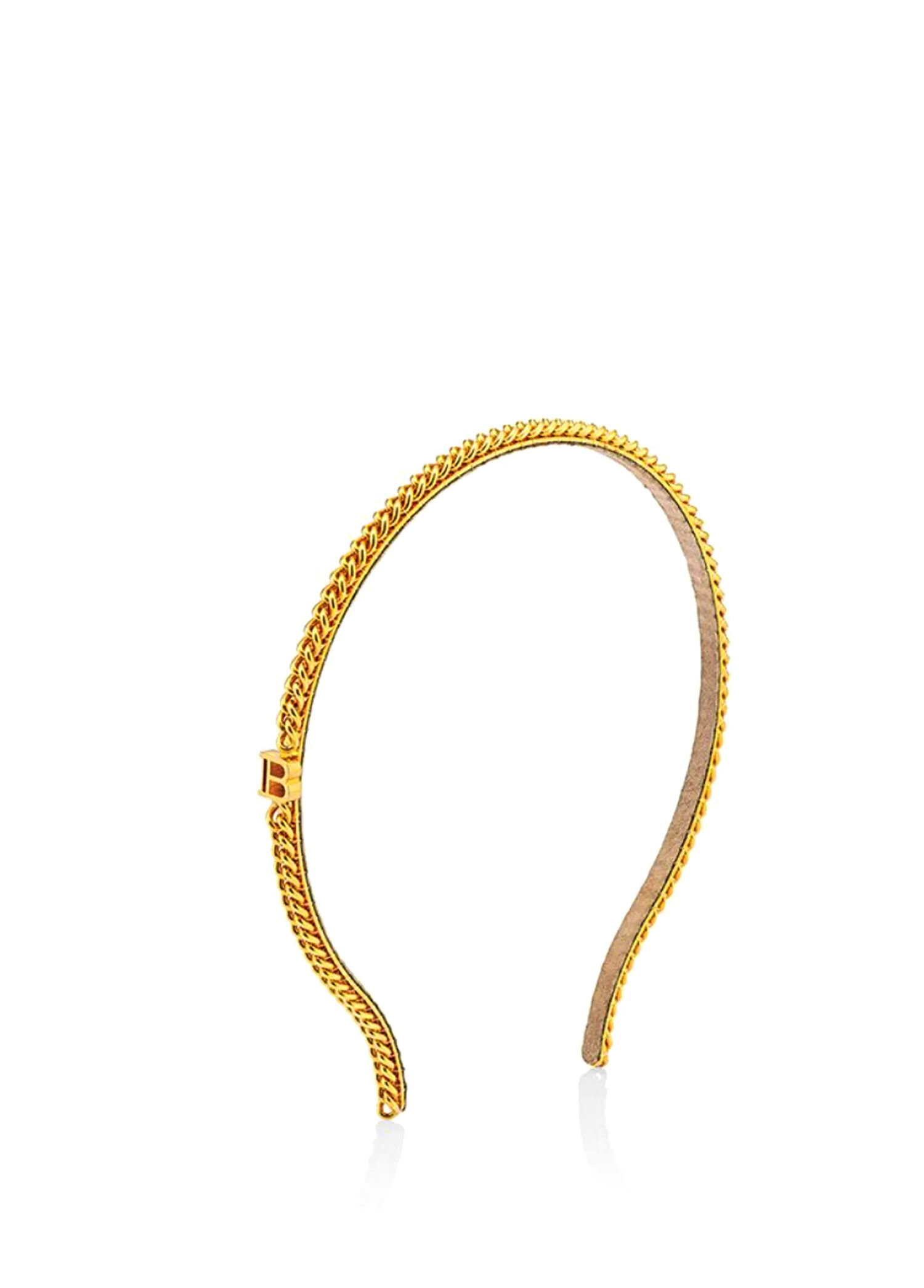 Pont Des Arts Headband Gold Chain Küçük Boy Kadın Taç