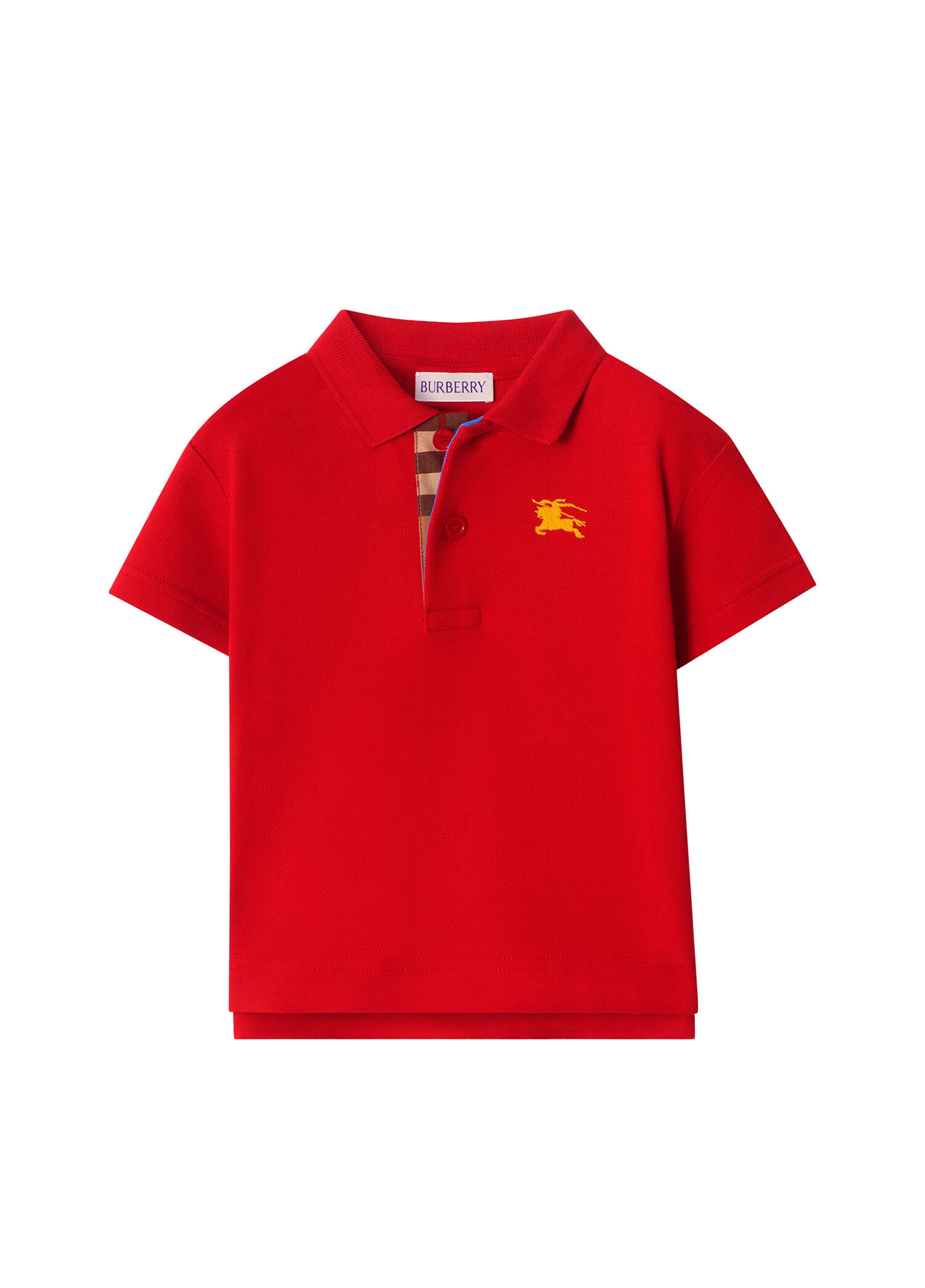Kırmızı Johane Ekd Polo Yaka Kısa Kollu Unisex Çocuk T-Shirt