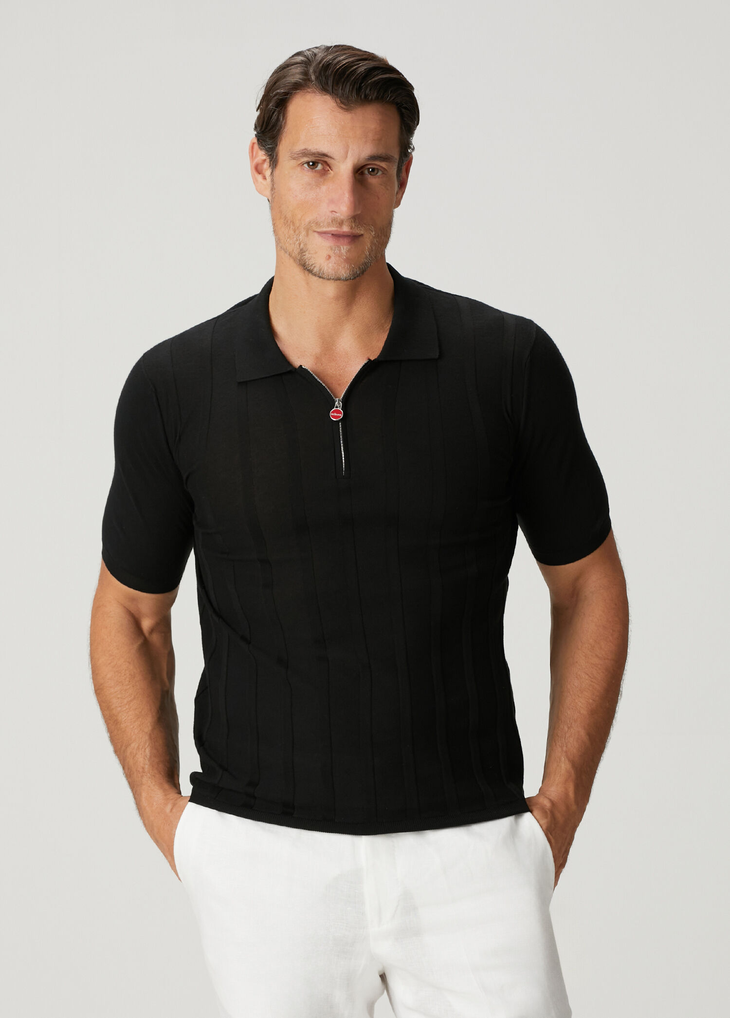 Siyah Polo Yaka T-shirt