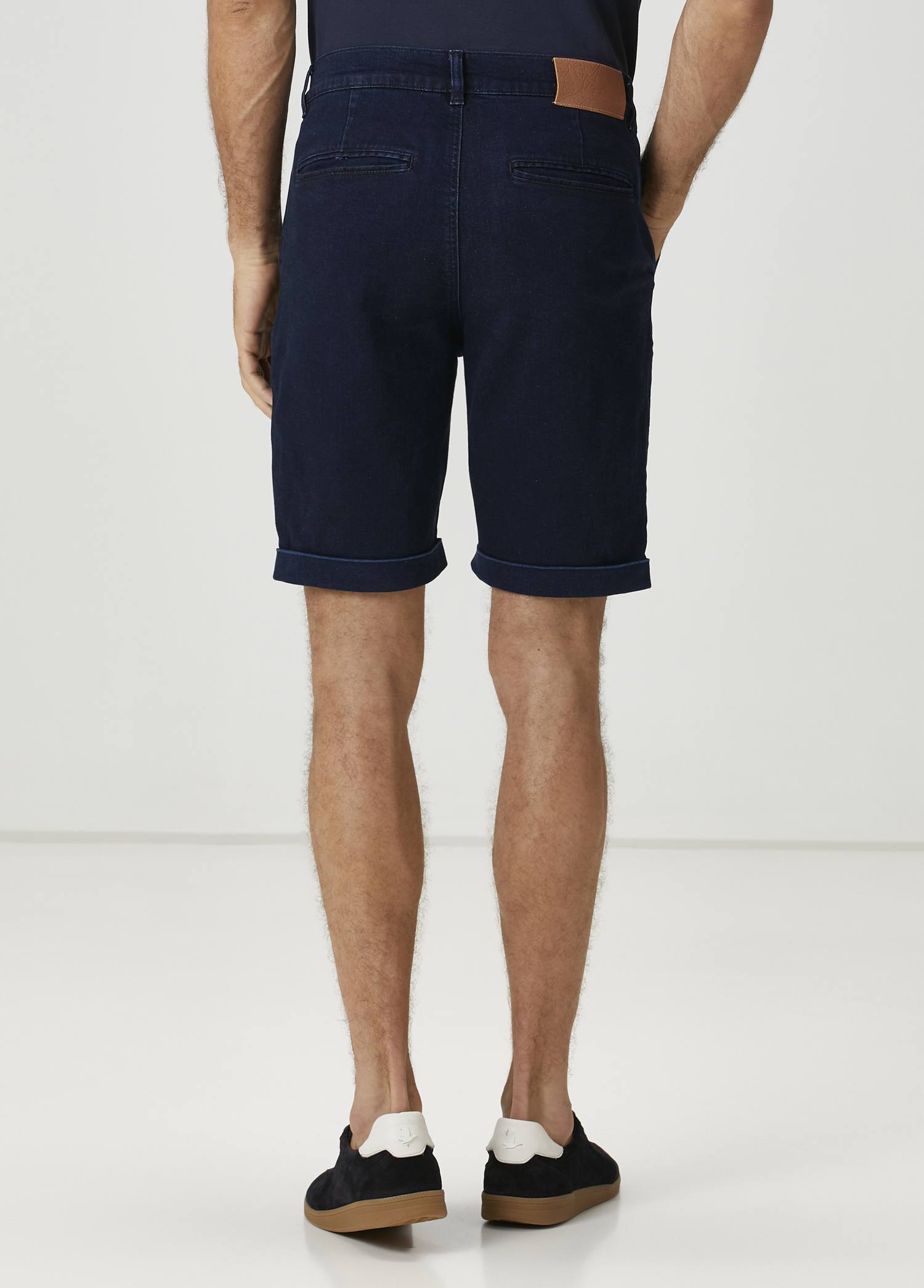 Lacivert Denim Şort_2