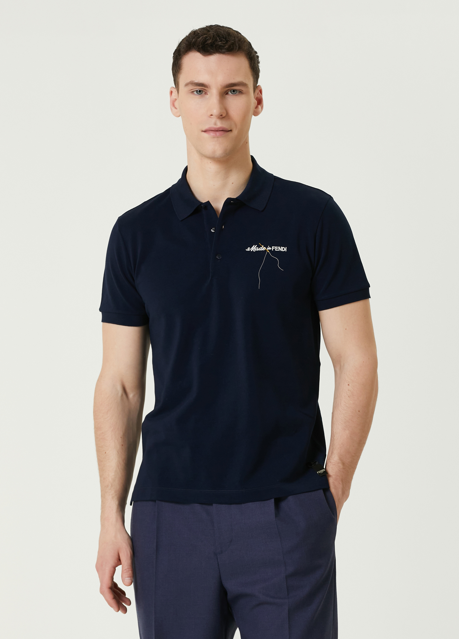 Lacivert Polo Yaka T-shirt