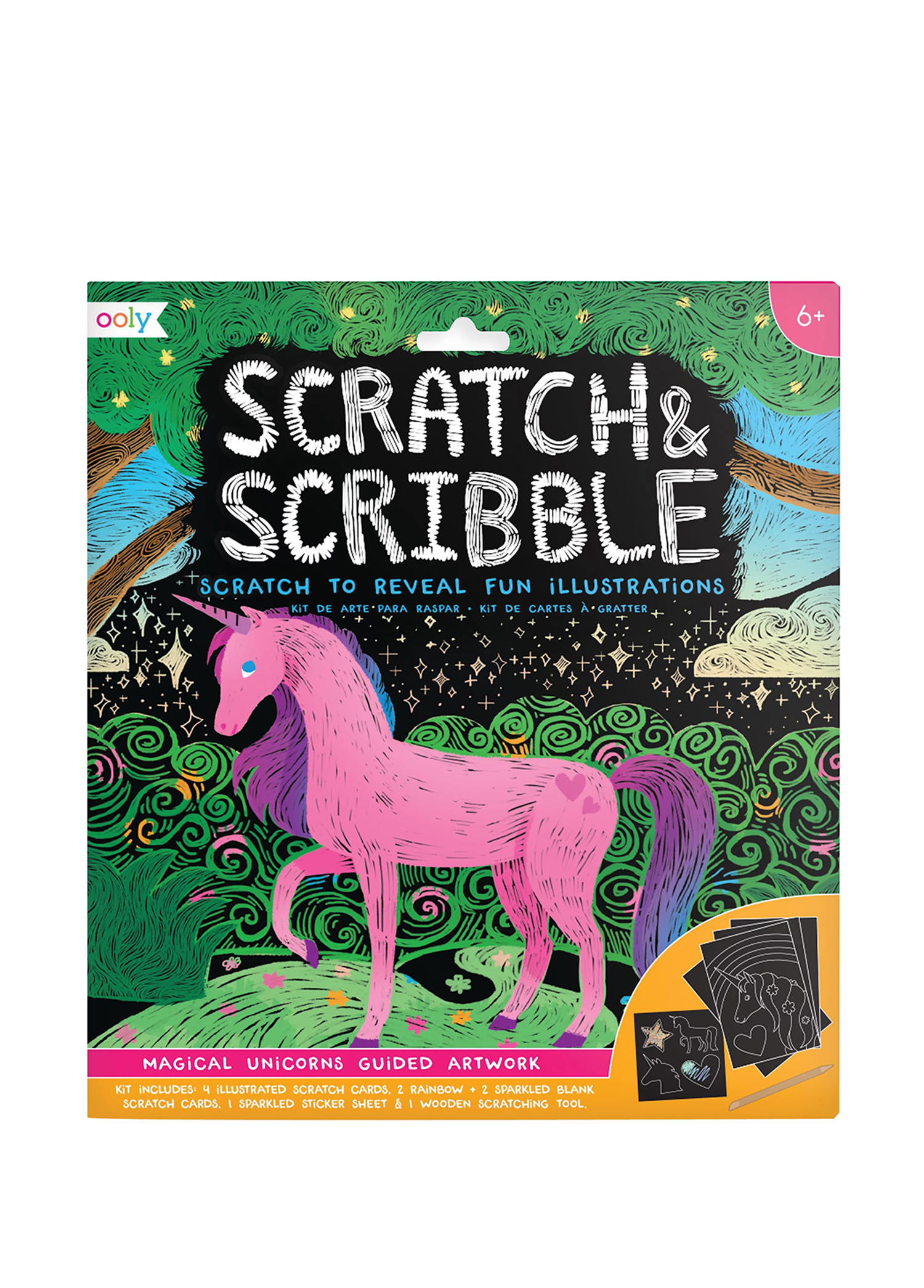 Magical Unicorns Scratch & Scribble Eğitici Kitap