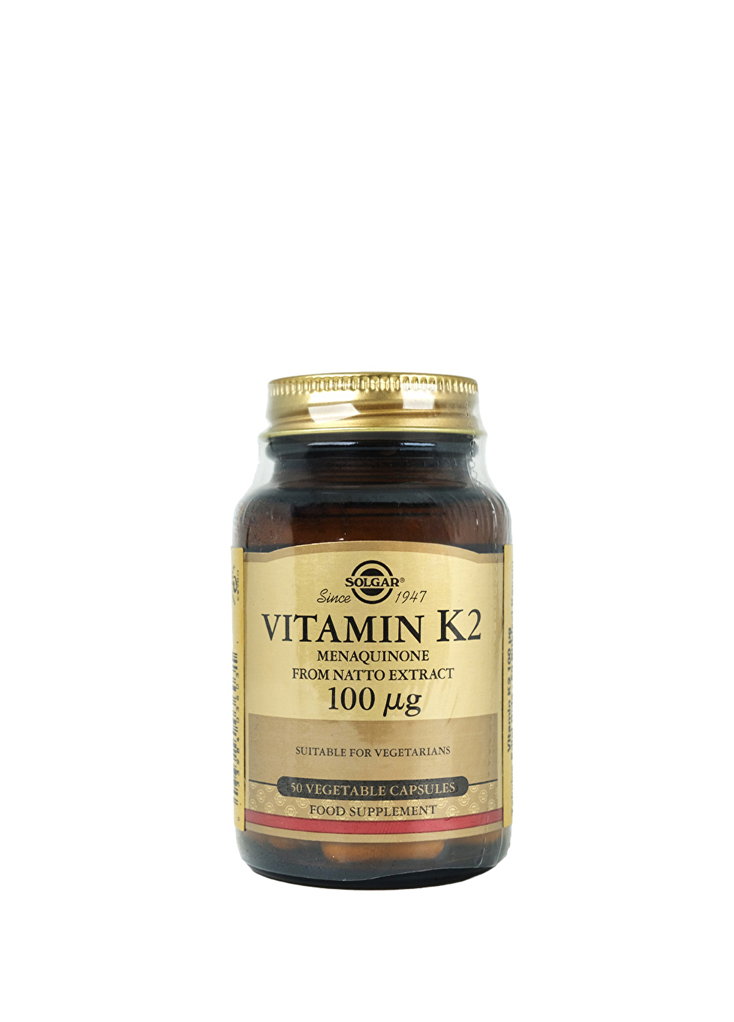 Vitamin K 100 mcg Takviye Edici Gıda 50 Kapsül