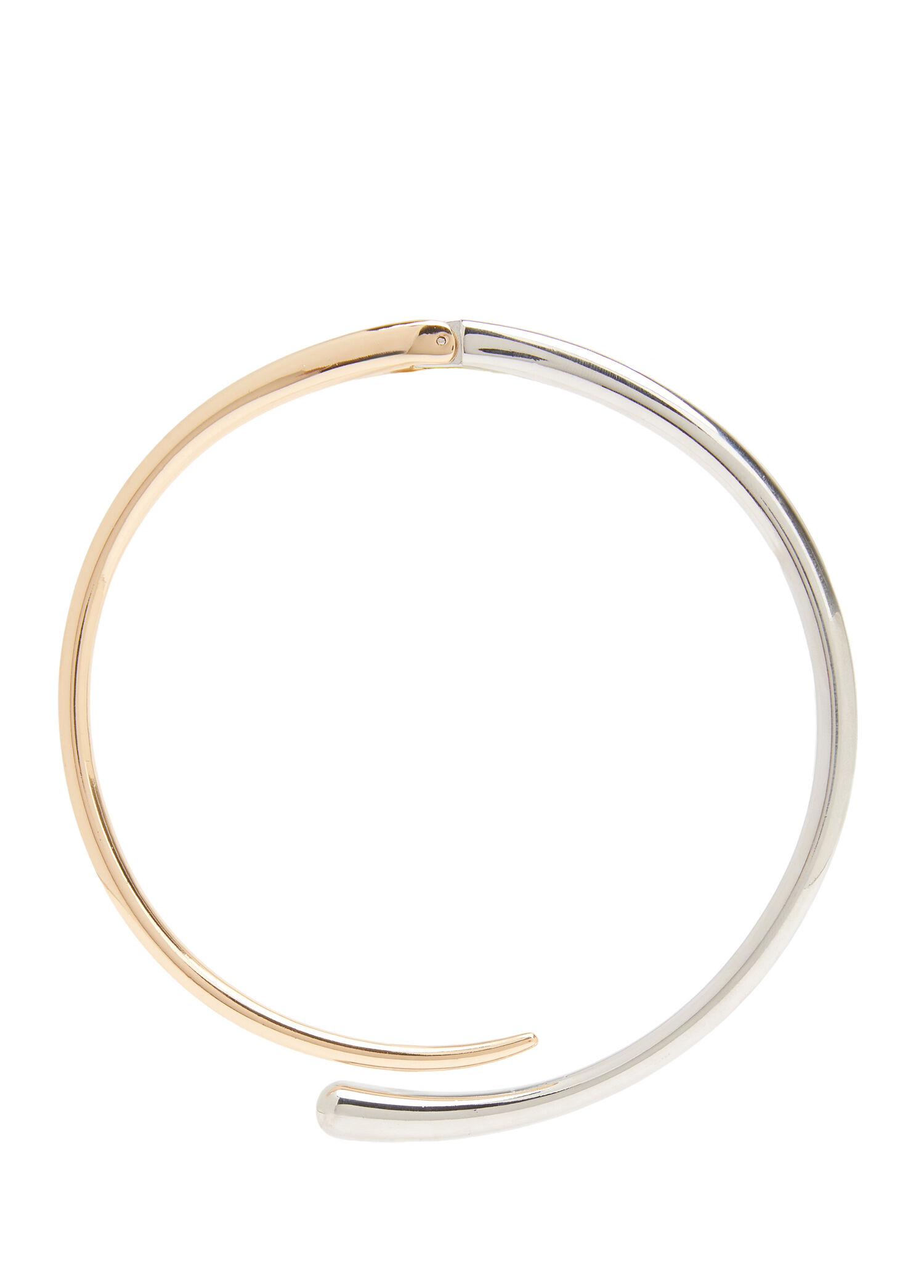 Gümüş Altın Rengi Kadın Choker Kolye