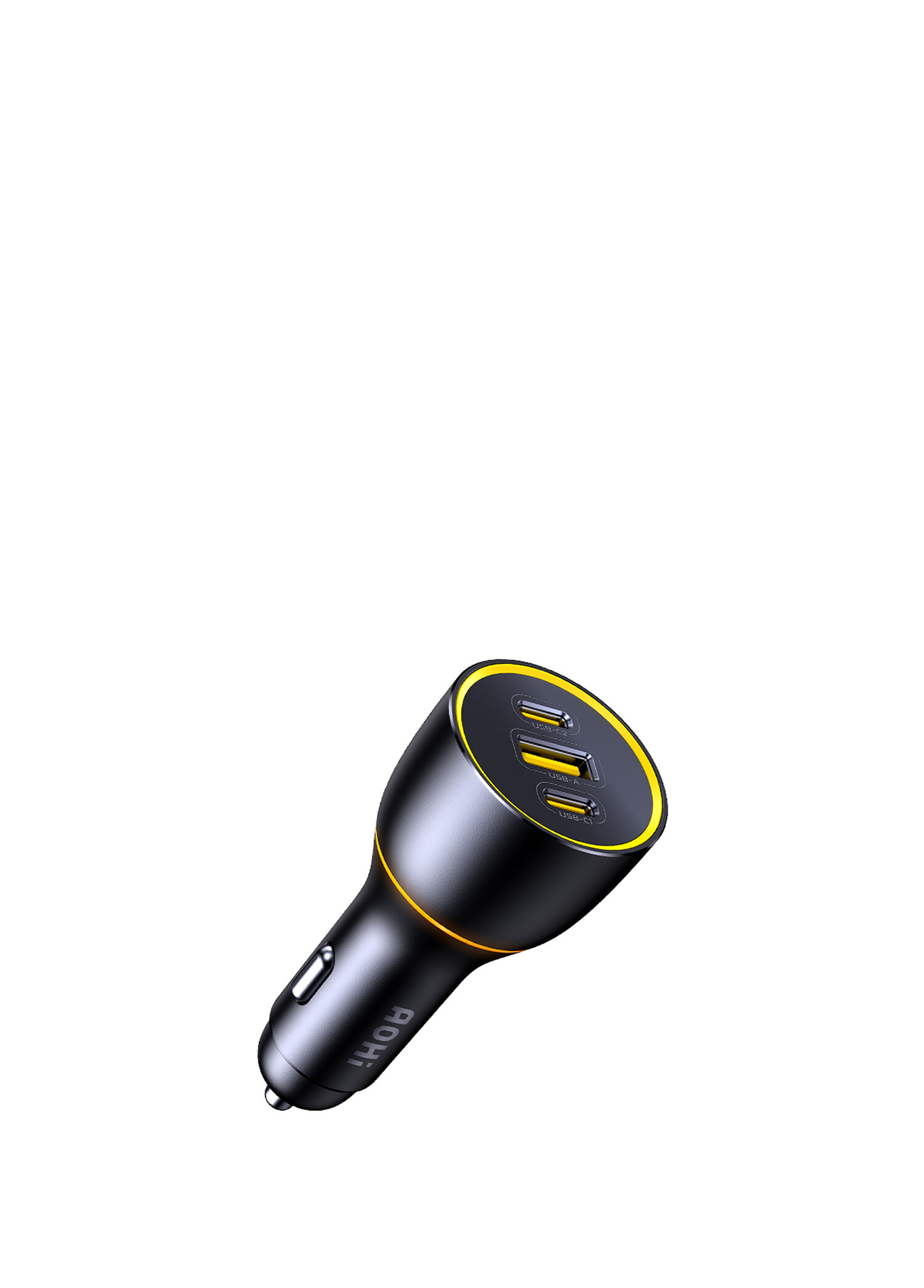 Superauto Araç İçi Şarjı 3 Portlu PD 170W Type-C to Type-C Siyah USB Hızlı Şarj Çakmaklık Adaptörü