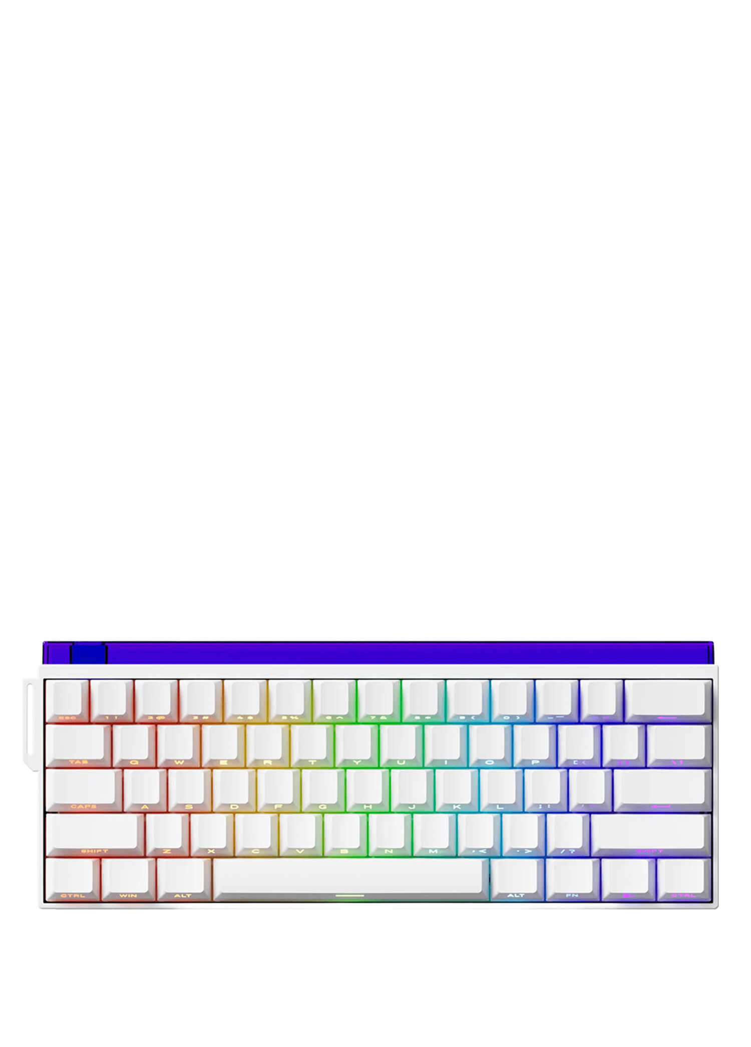 Veekos Shine60 HE %60 Flash Manyetik Switch 8K Hz Hall Effect Hotswap RGB İngilizce Mekanik Gaming Klavye