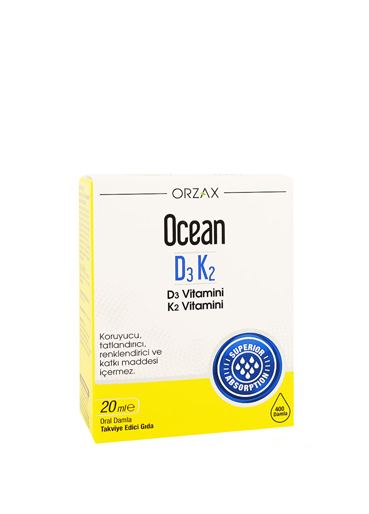 Vitamin D3 K2 Takviye Edici Gıda Damla 20 ml