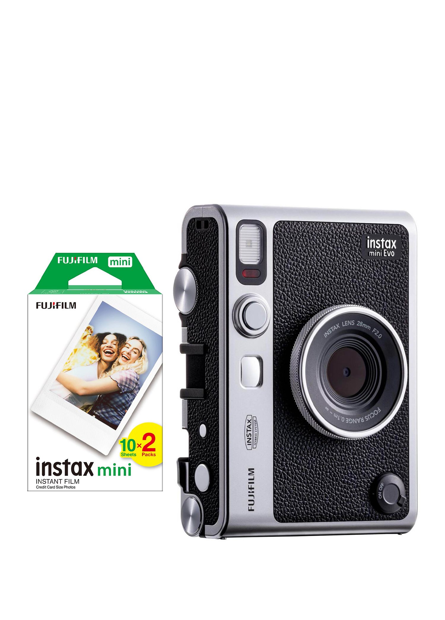 Instax Mini Evo Siyah Fotoğraf Makinesi + 20'li Film