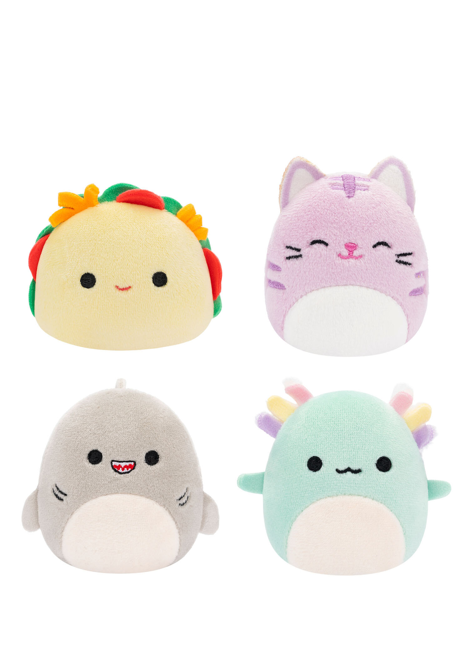 Micromallows 4'lü Figür Peluş Oyuncak 6,5 cm