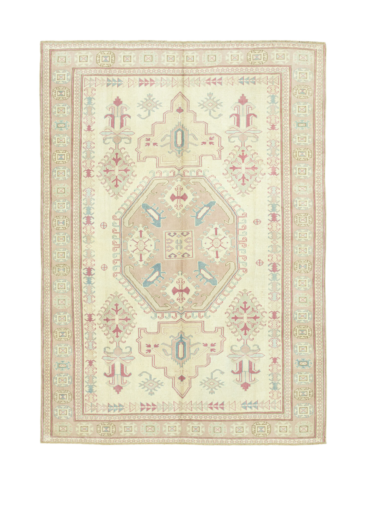 Madlen Rustik Tasarımlı Yün Halı 215 x 291 cm