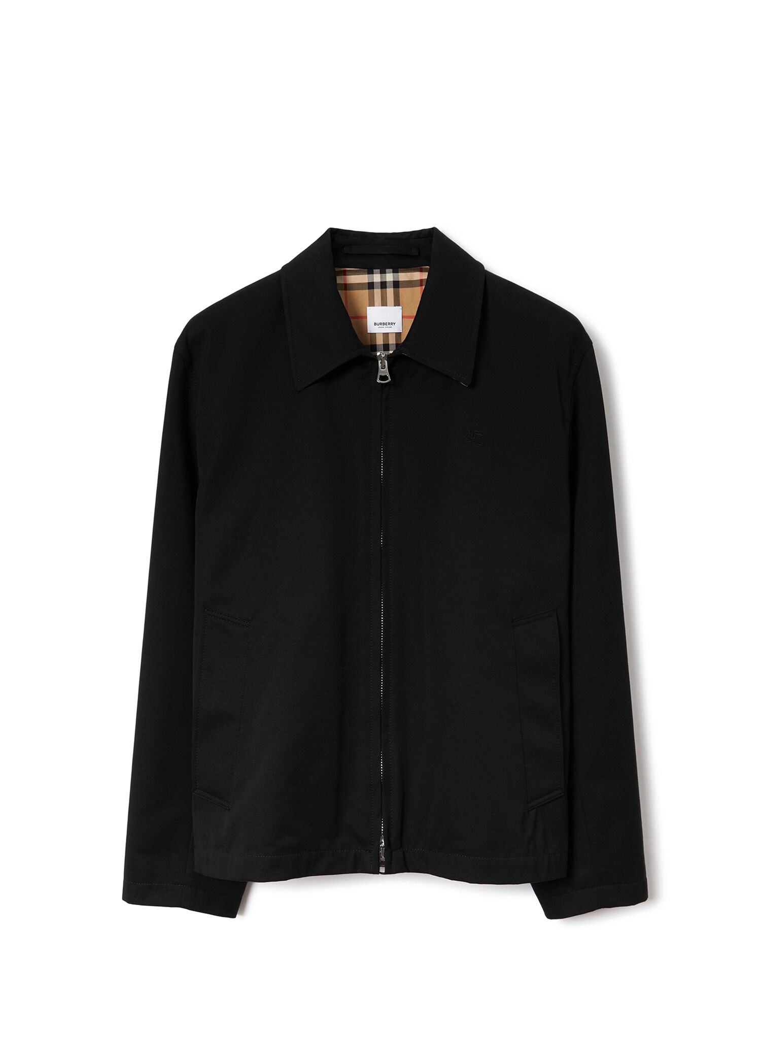 Gabardine Harrington Siyah Erkek Ceket