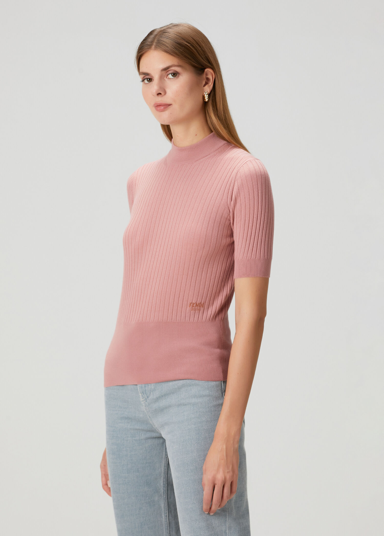 Pembe Ribli Yün Triko