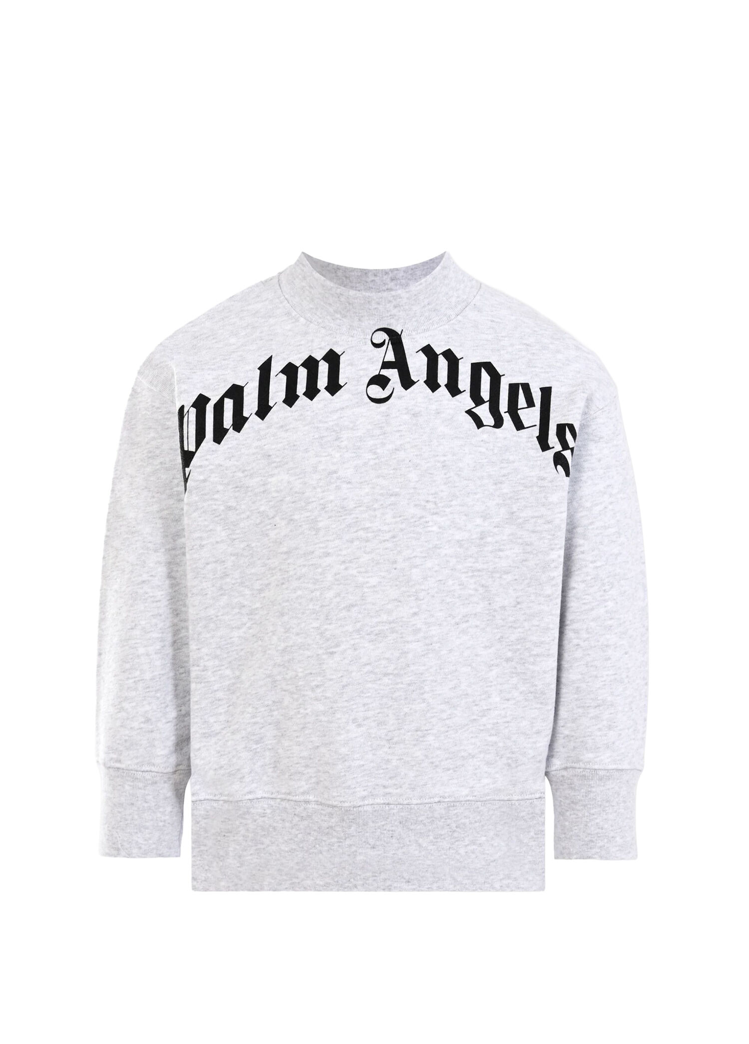 Siyah Gri Logo Baskılı Erkek Çocuk Sweatshirt