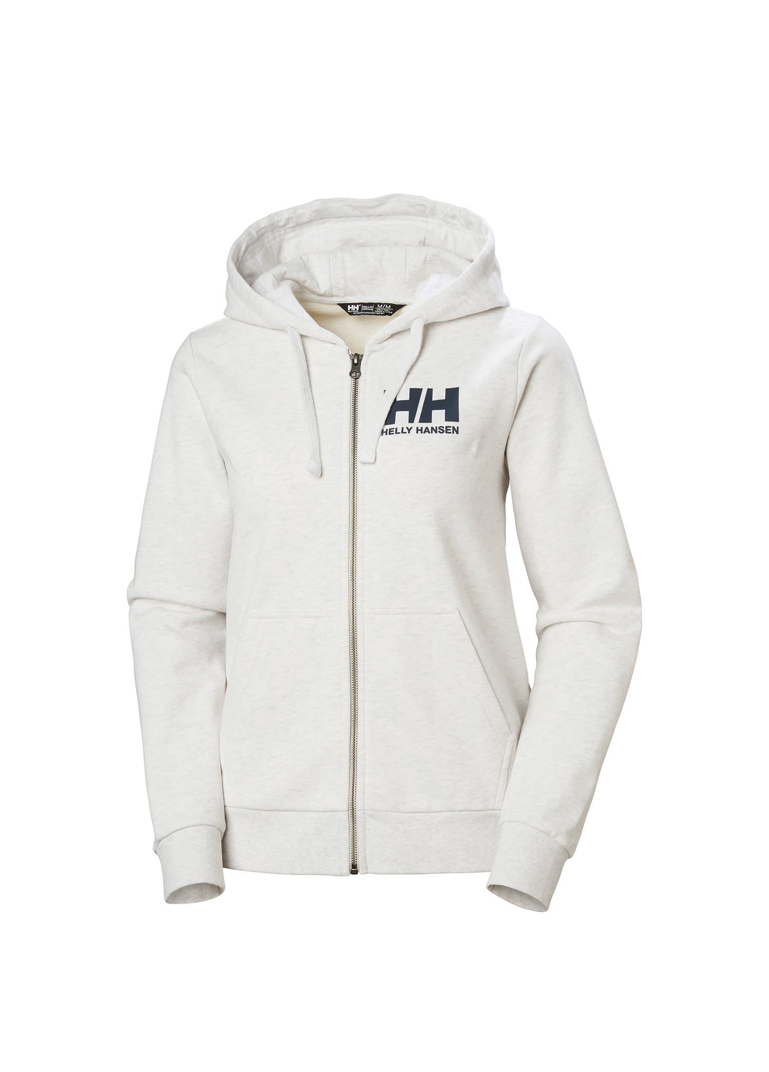 W Hh Logo Full Zip 2.0 Kapüşonlu Beyaz Kadın Sweatshirt