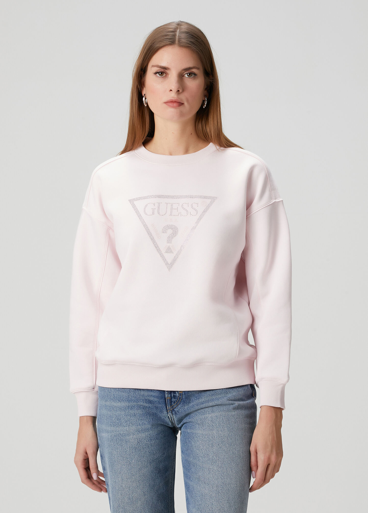 Studs Açık Pembe Sweatshirt