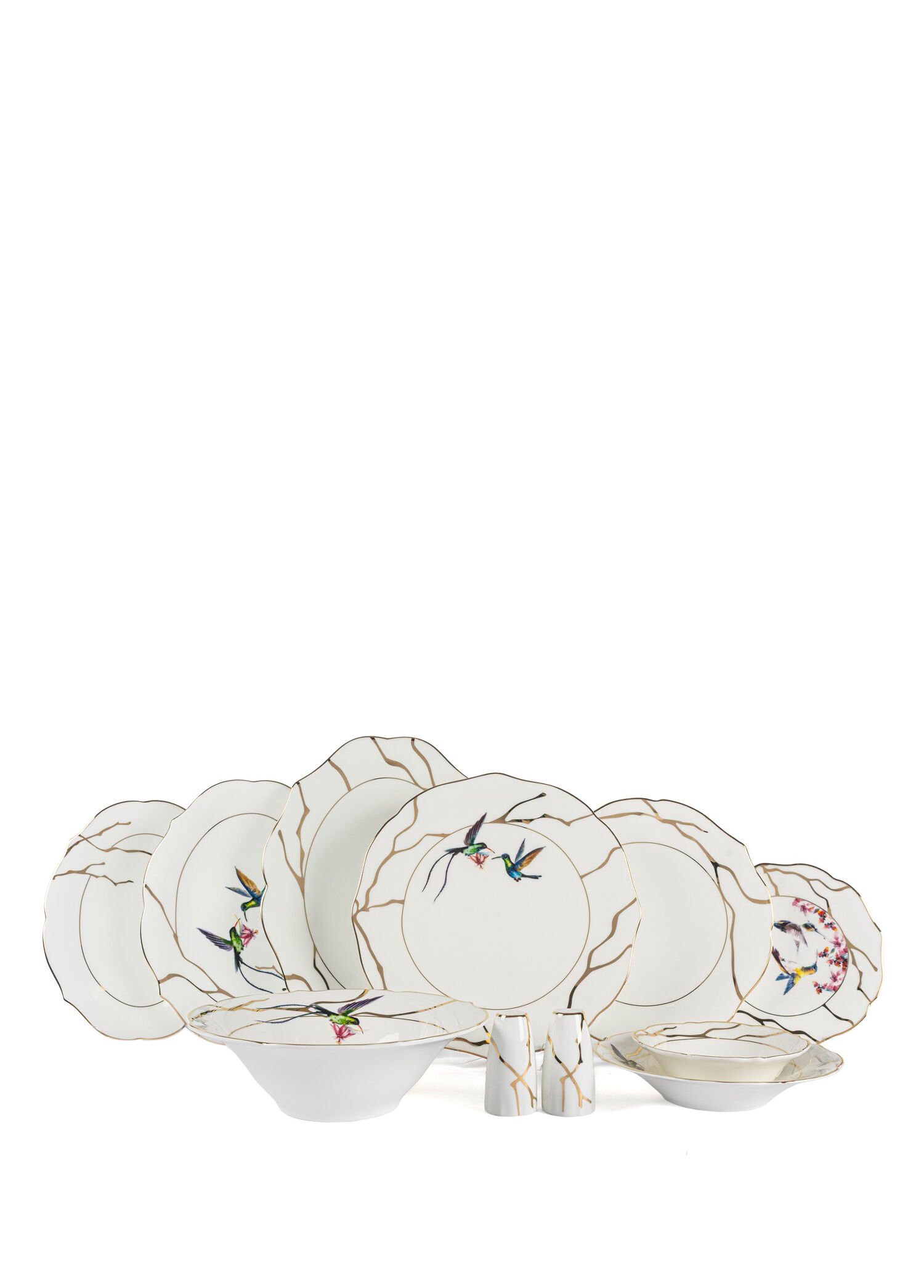 Harmony Gold 12 Kişilik 72 Parça Bone China Yemek Seti