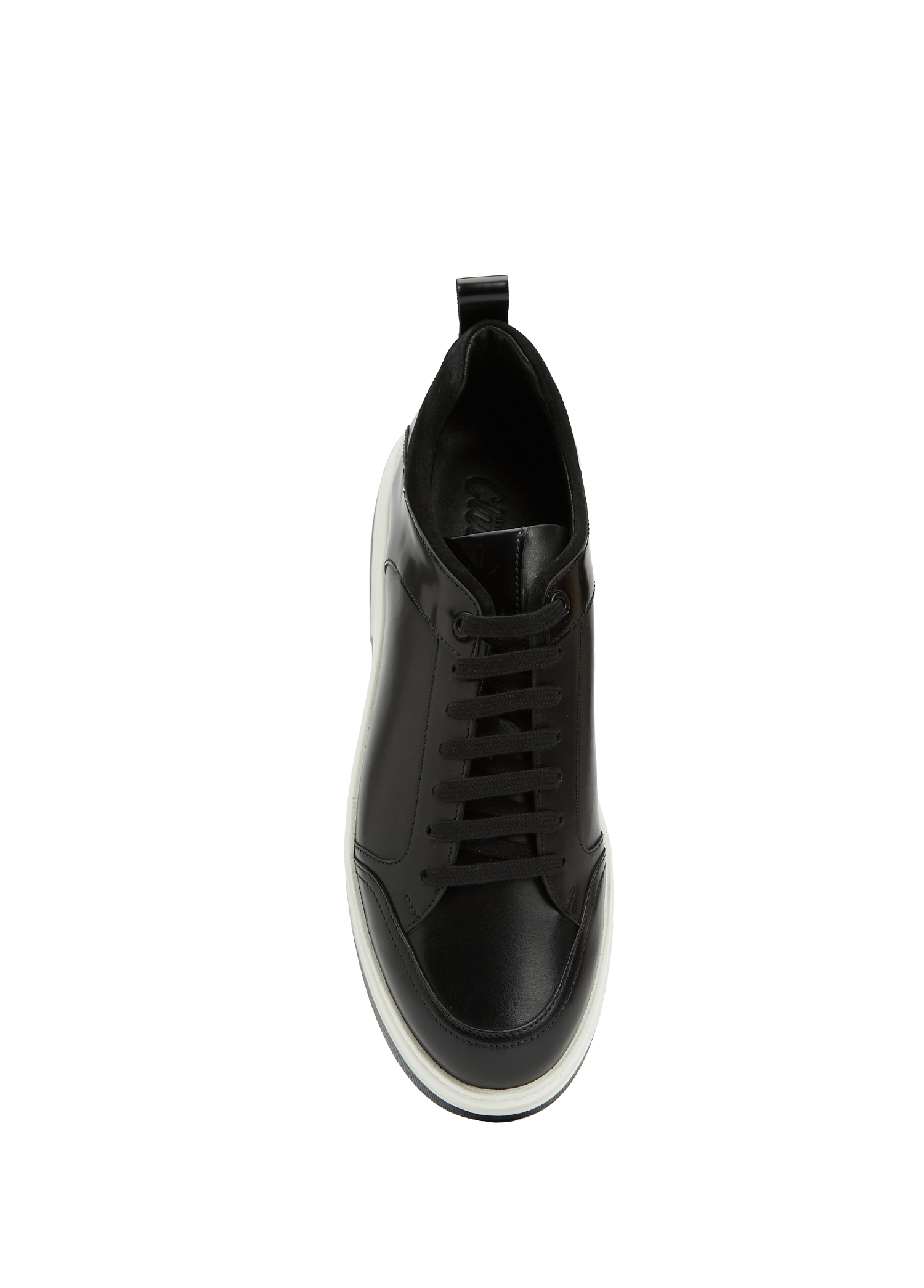 Siyah Erkek Deri Sneaker_3