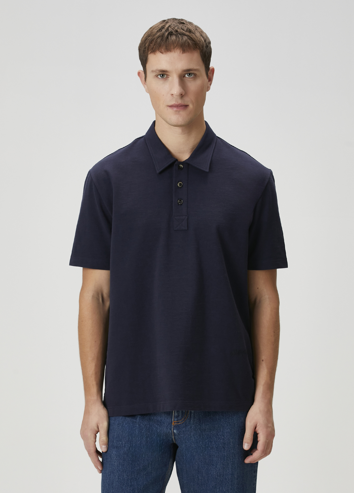 Lacivert Polo T-shirt