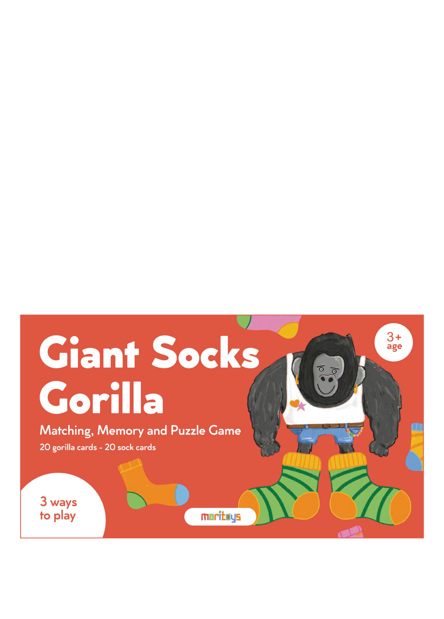 Giant Socks Gorilla: 40 Kartlı Hafıza Eşleştirme ve Puzzle Oyunu