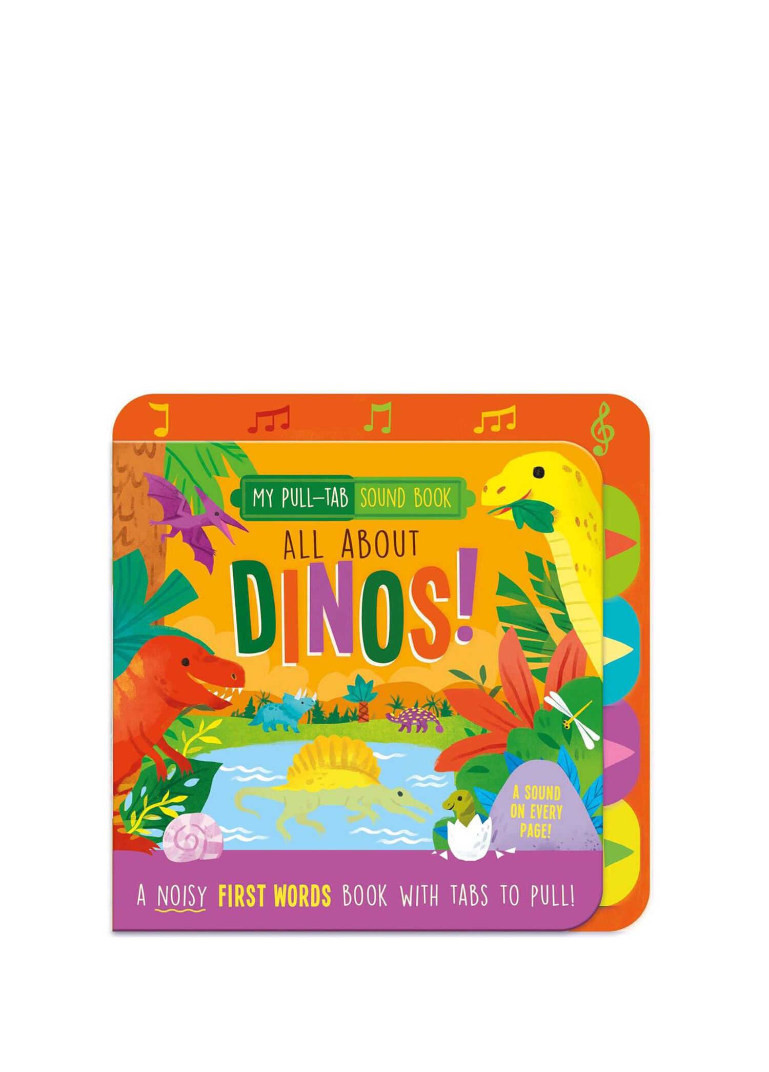 Dinos Pull-Tab Sound Book Yabancı Dil Sesli Çocuk Kitabı