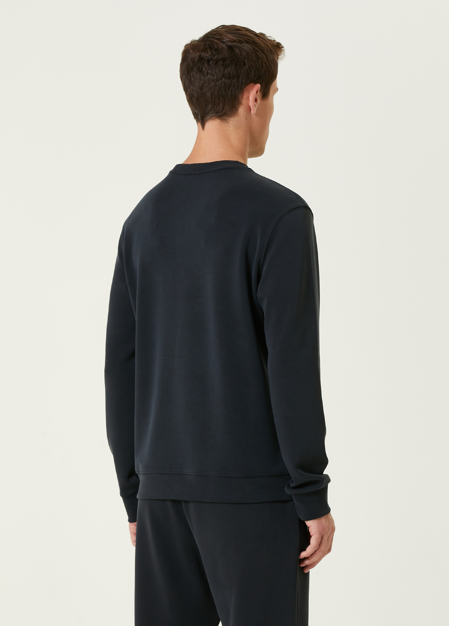 Siyah Logolu Sweatshirt_4
