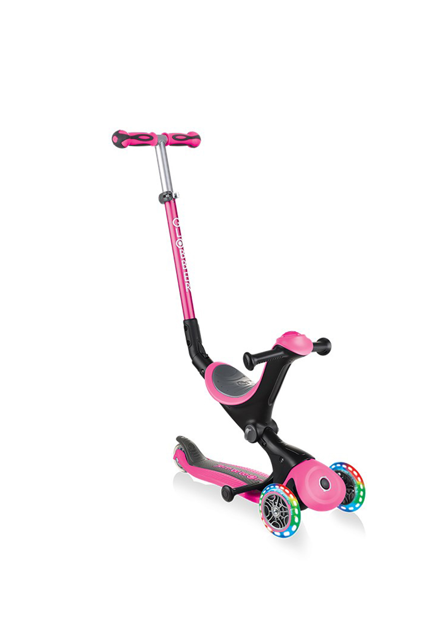 Go Up Deluxe Pembe Işıklı Çocuk Scooter