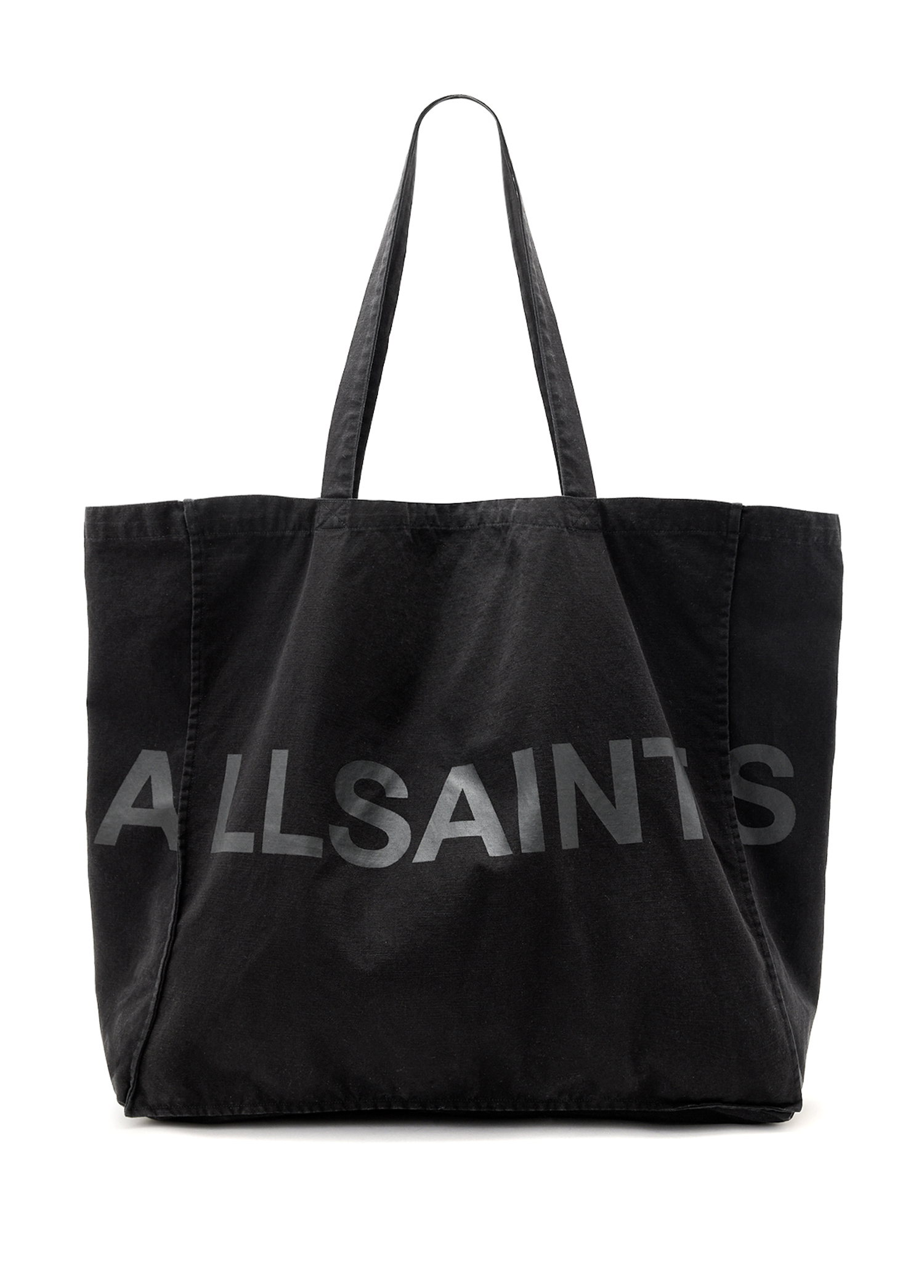Black AllSaints Black Men Large Biggy Tote Black Women's Organic