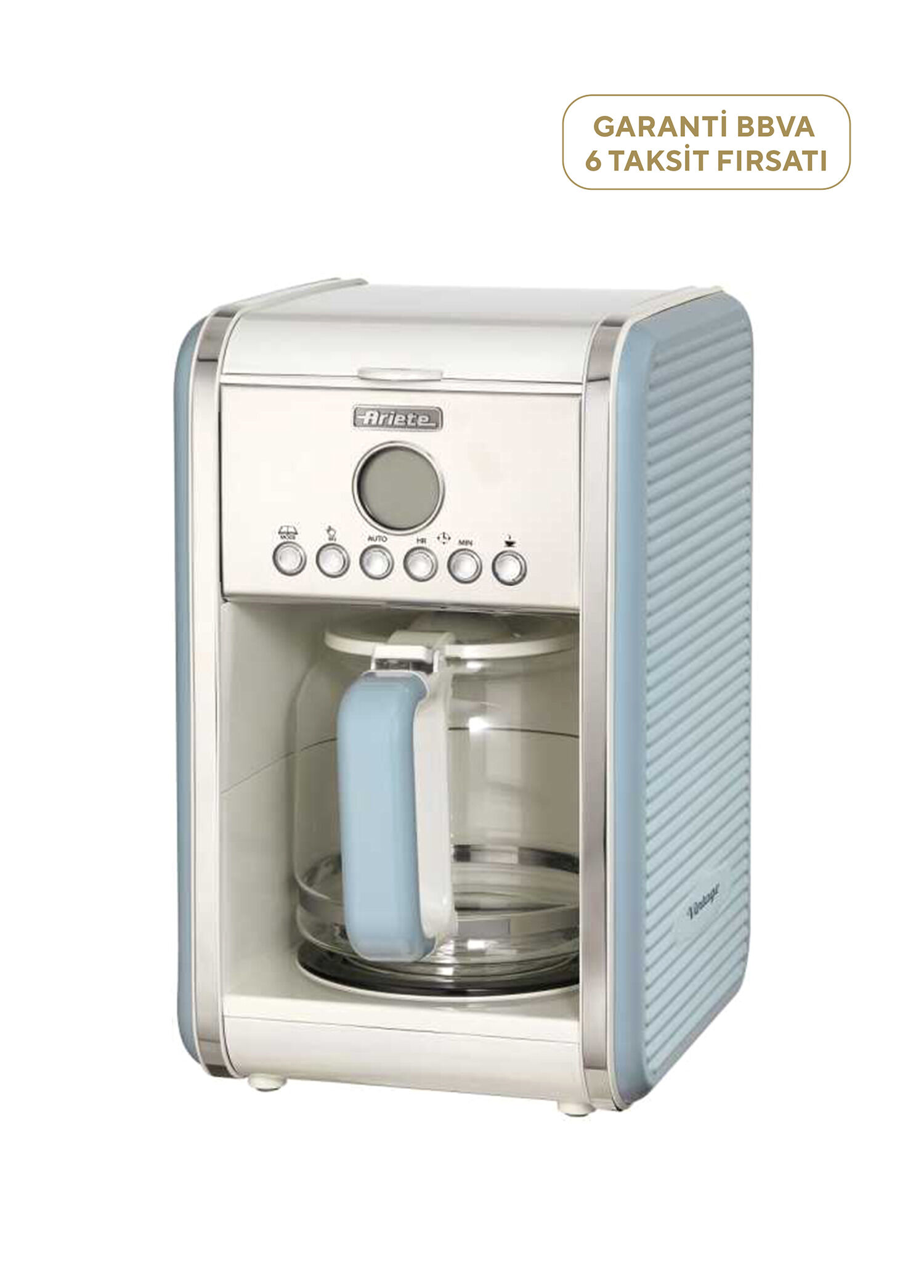 1342/05 Mavi Vintage Filtre Kahve Makinesi
