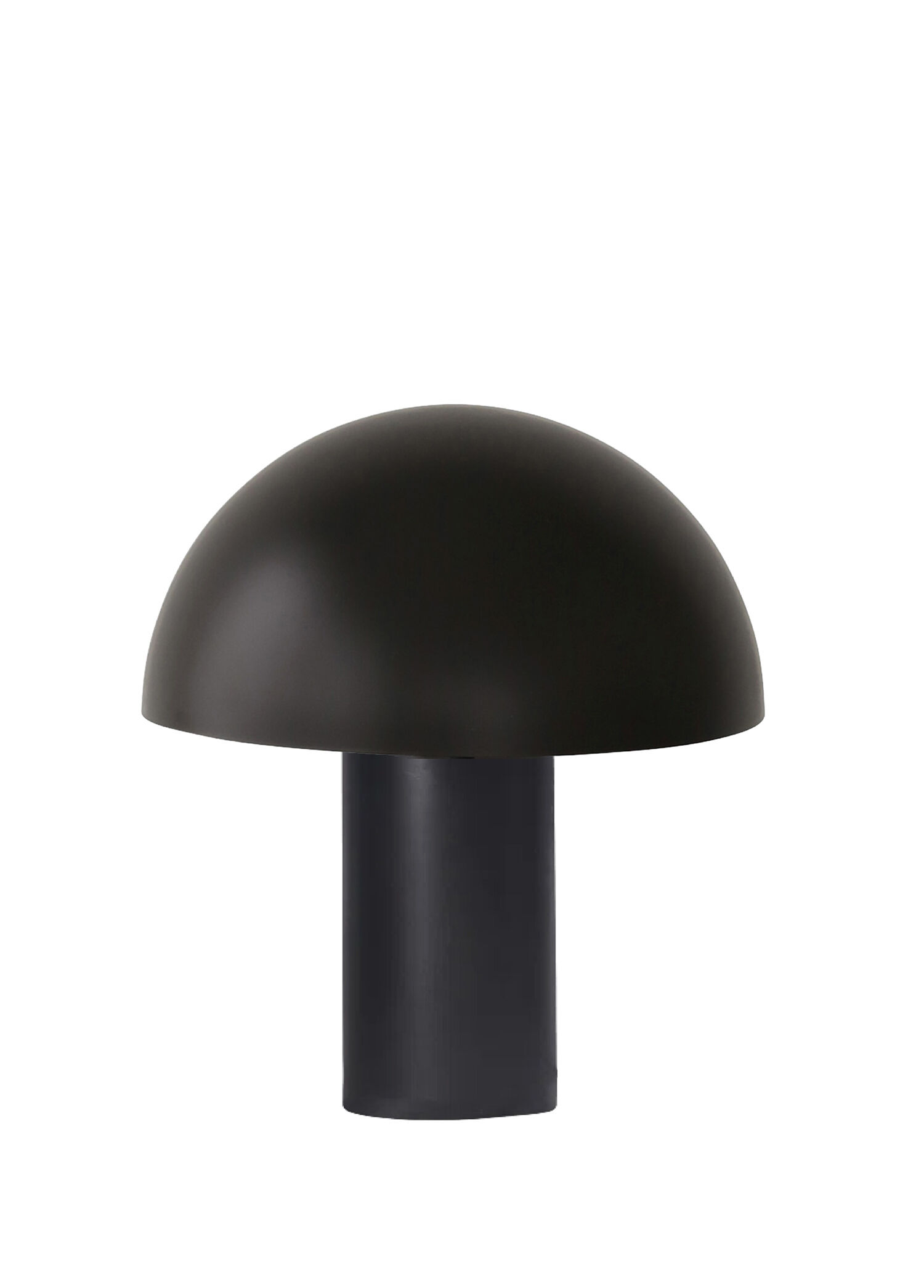 Mushroom Siyah Metal Abajur 30 cm