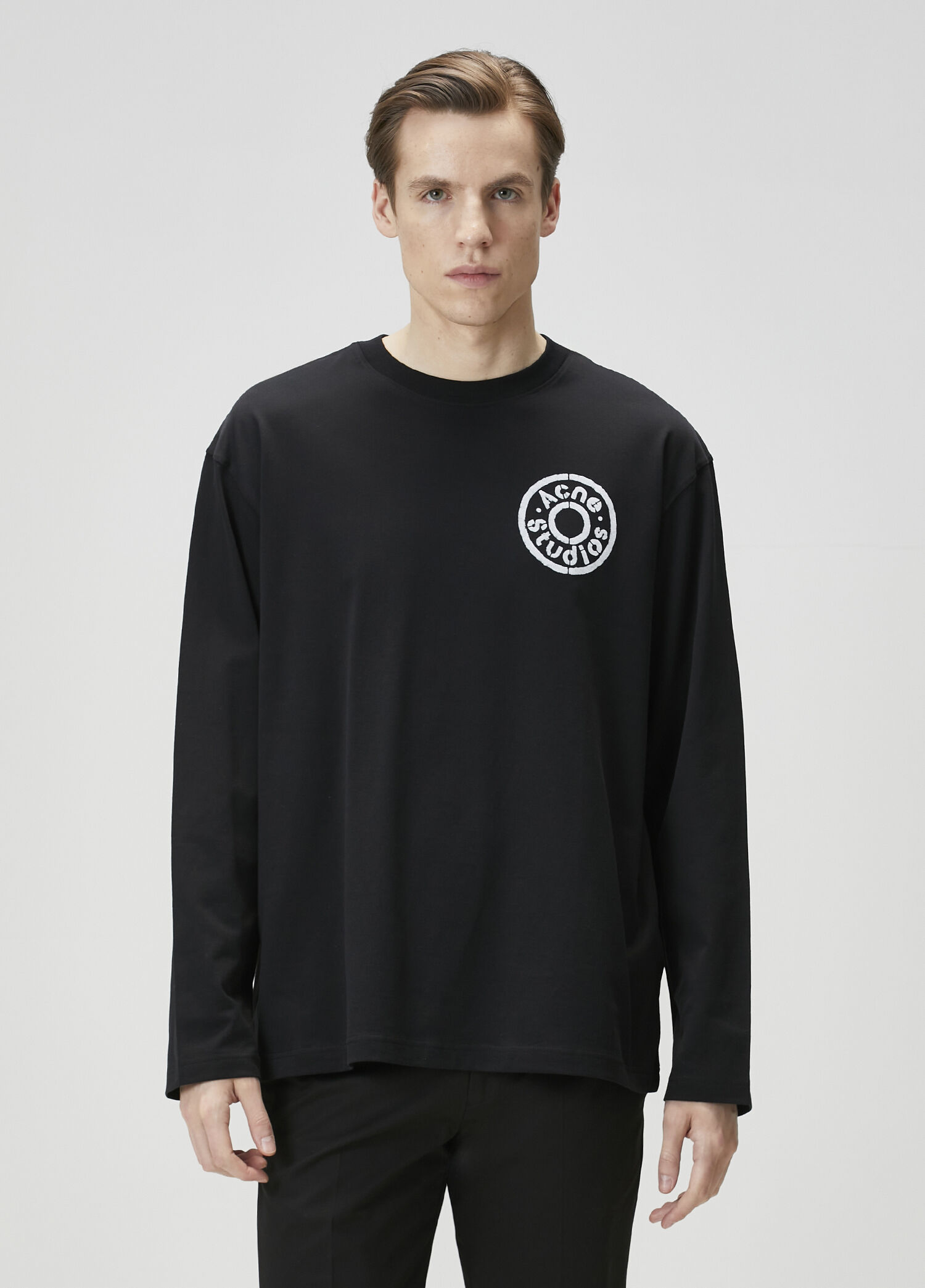 Siyah Organik Pamuk Sweatshirt