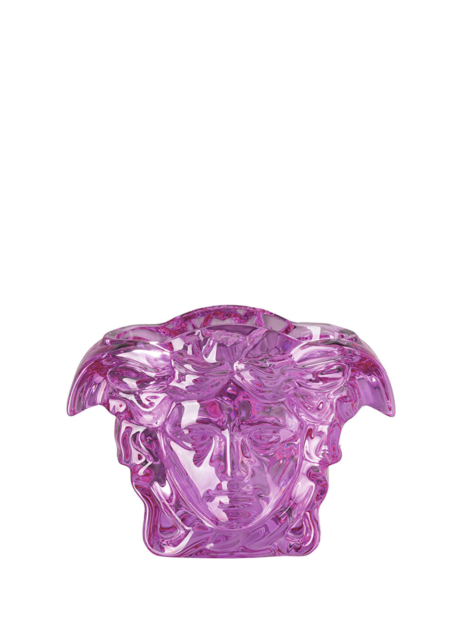 Medusa Grande Pembe Kristal Vazo 19 cm