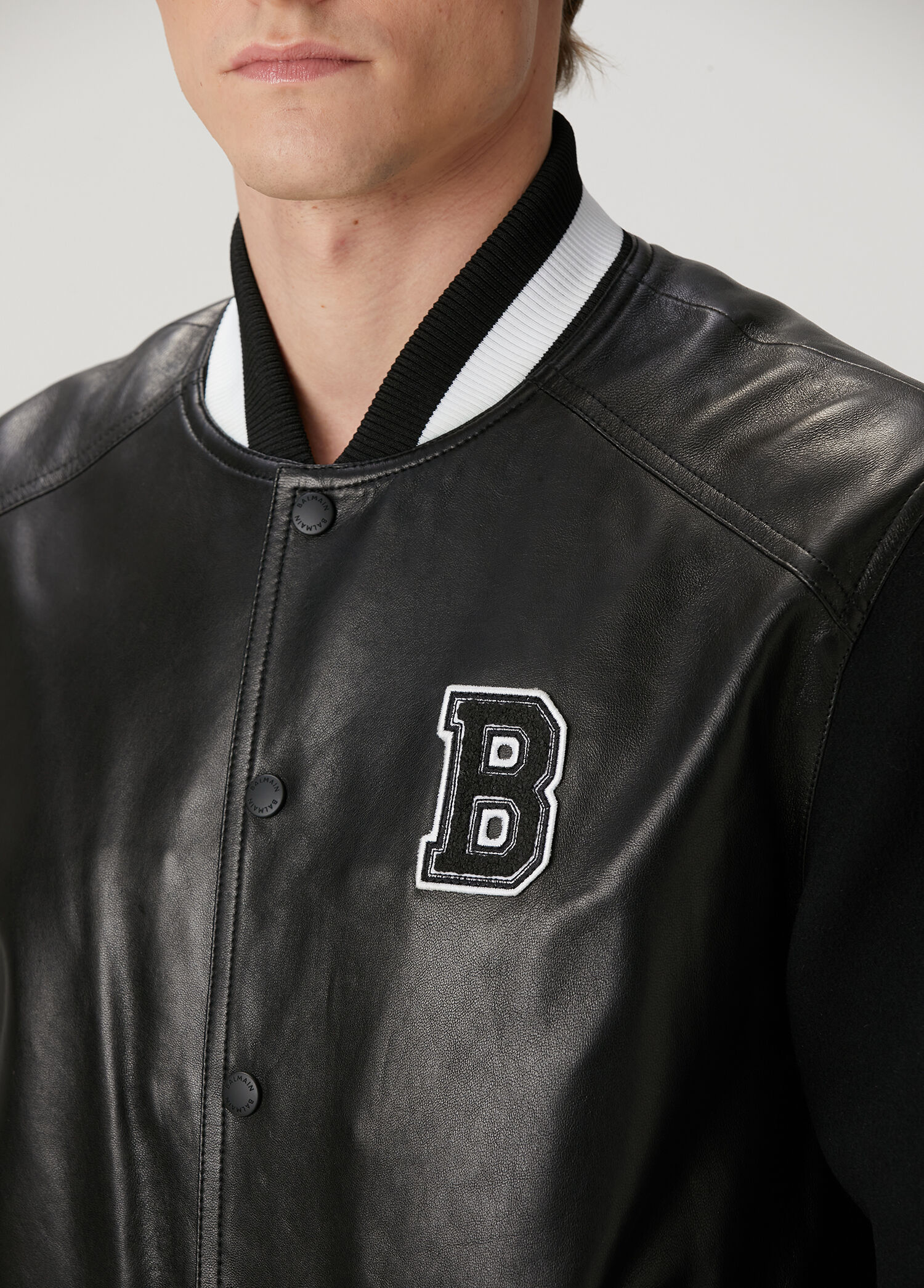 Balmain - Black Leather Jacket