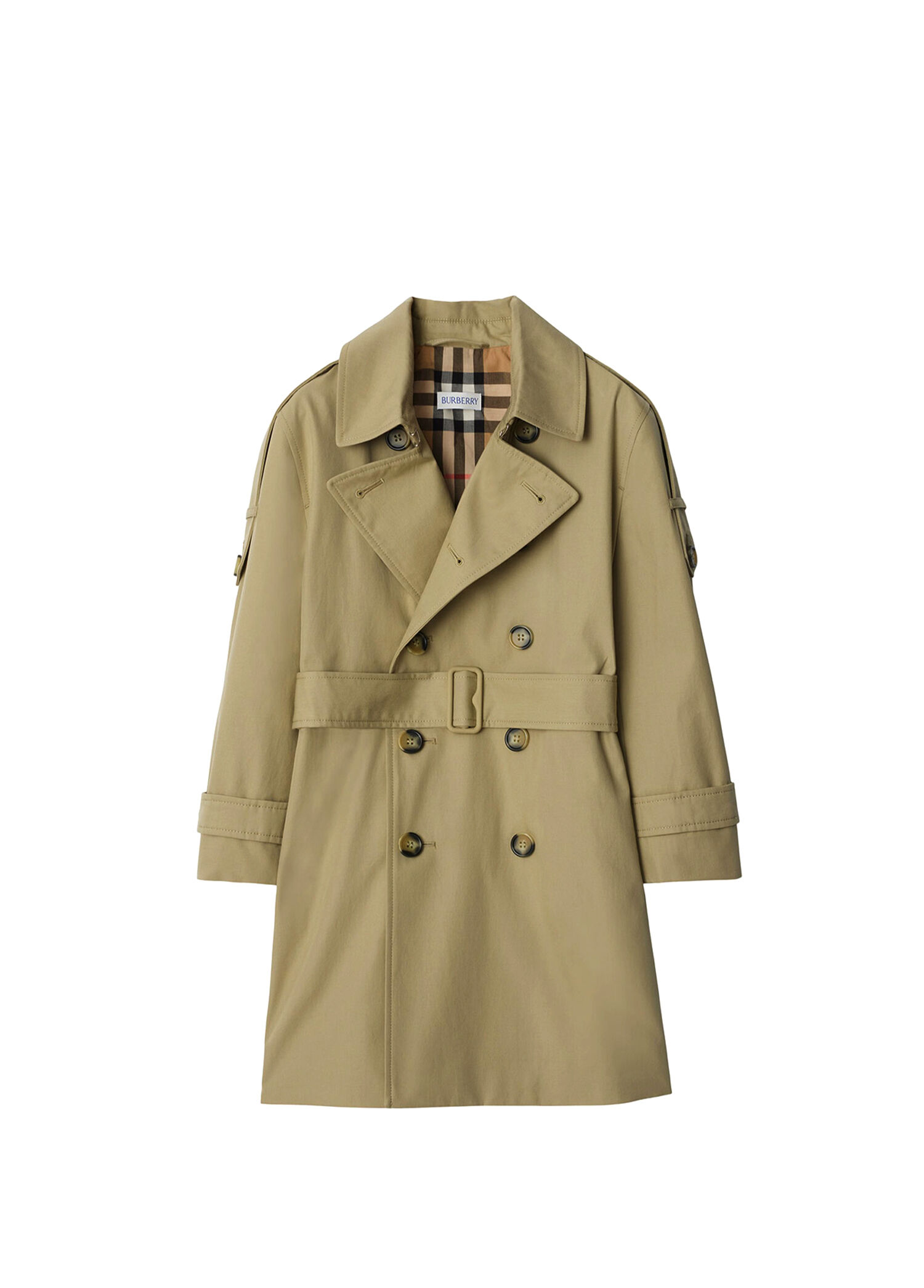 Anthony Bej Gabardin Unisex Çocuk Trençkot