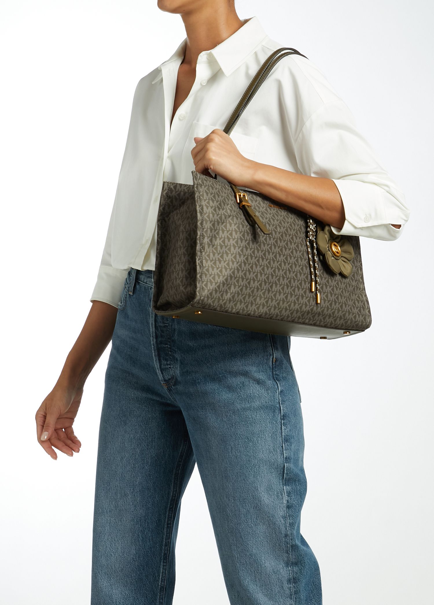 Michael Michael Kors Haki Kadın Zadie Haki Kadın Alışveriş Çantası