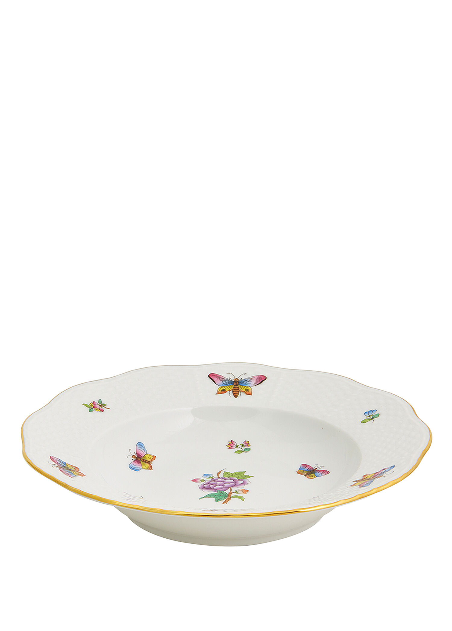 Vıctoria Papillons Et Fleurs Desenli Porselen Çorba Tabağı 21 cm