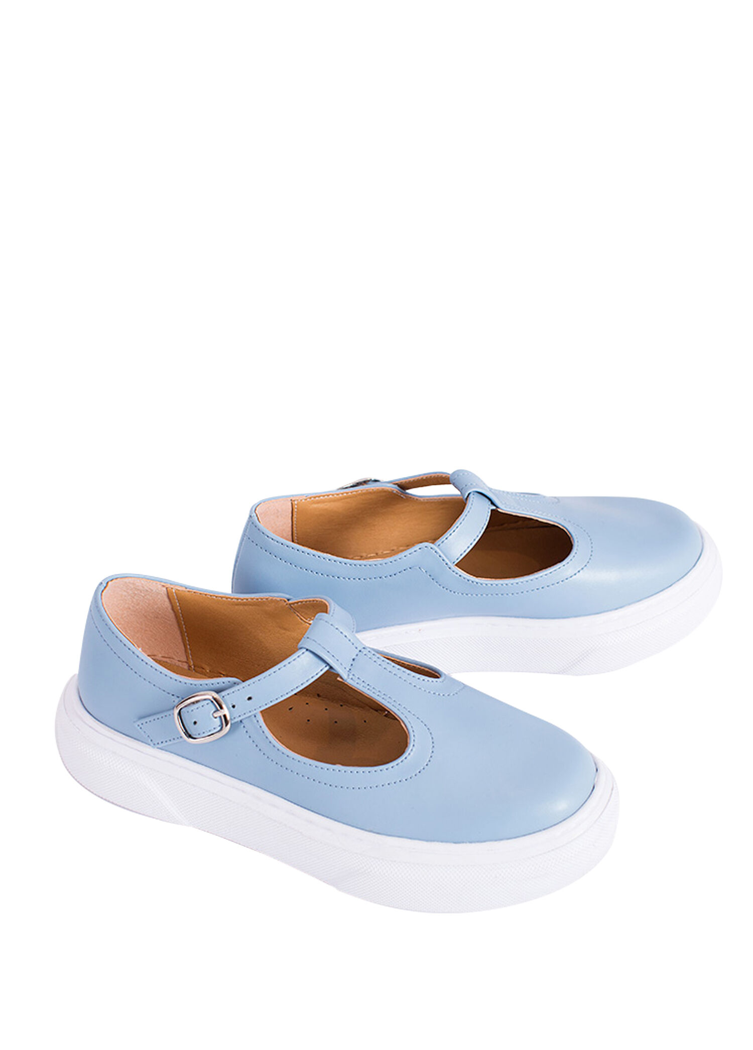 Mavi Tokalı Bantlı Kız Çocuk Sneaker Ayakkabı