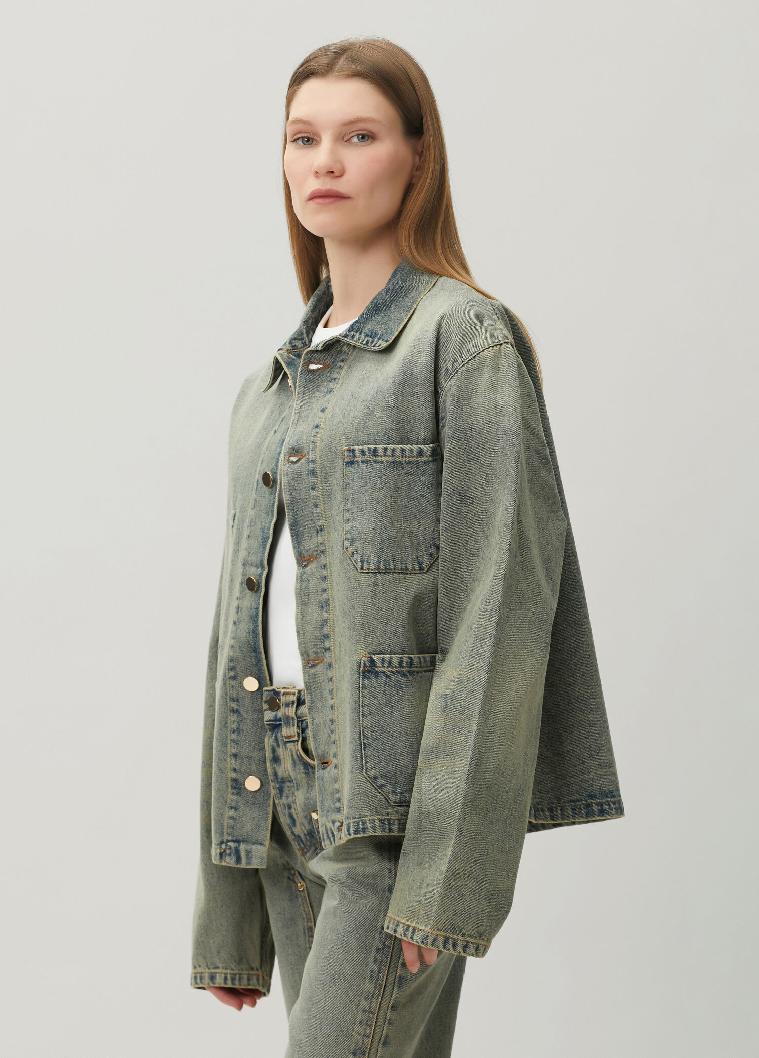 Bill Mavi Denim Ceket