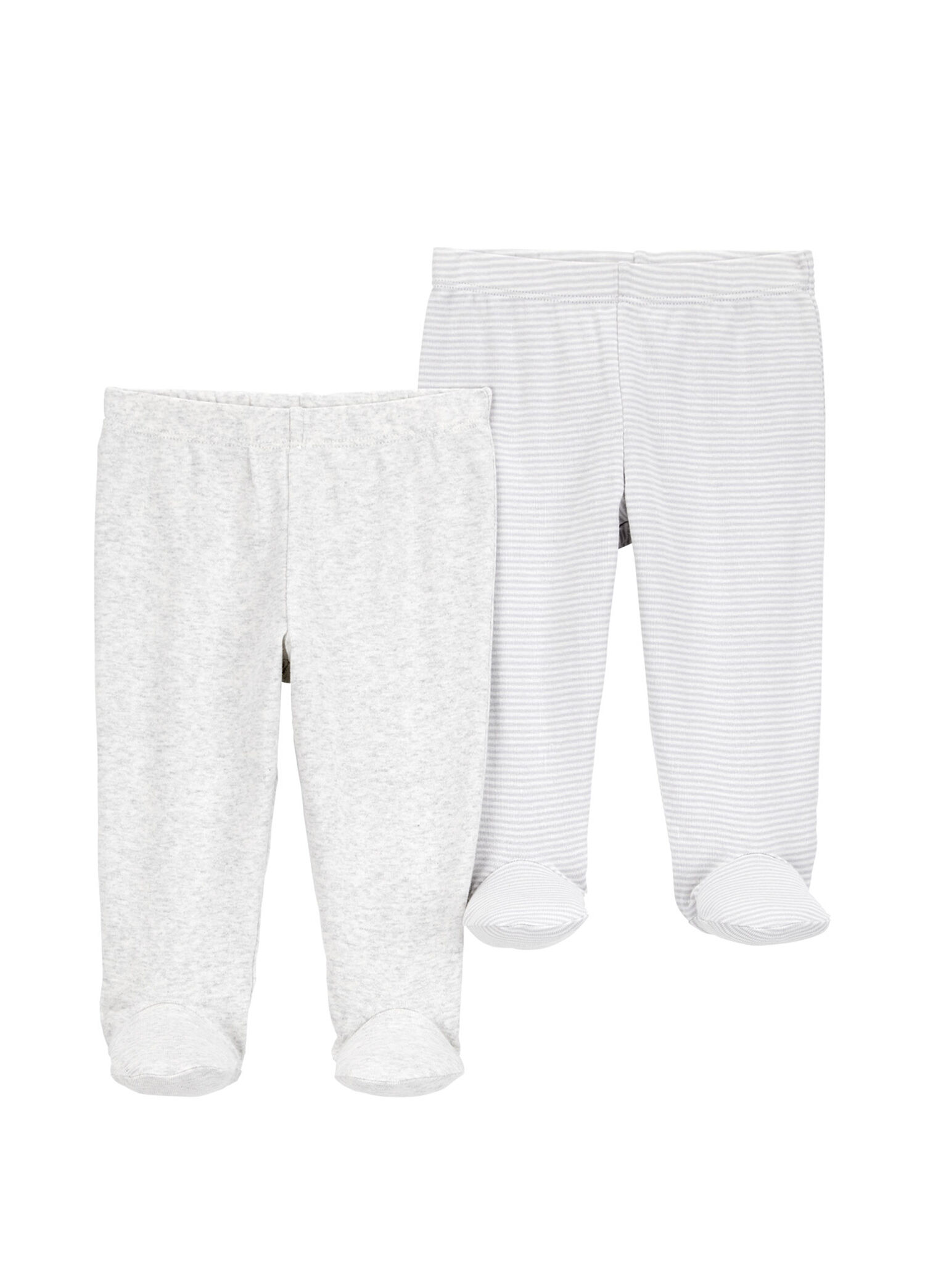Gri Unisex Bebek 2'li Pantolon Seti