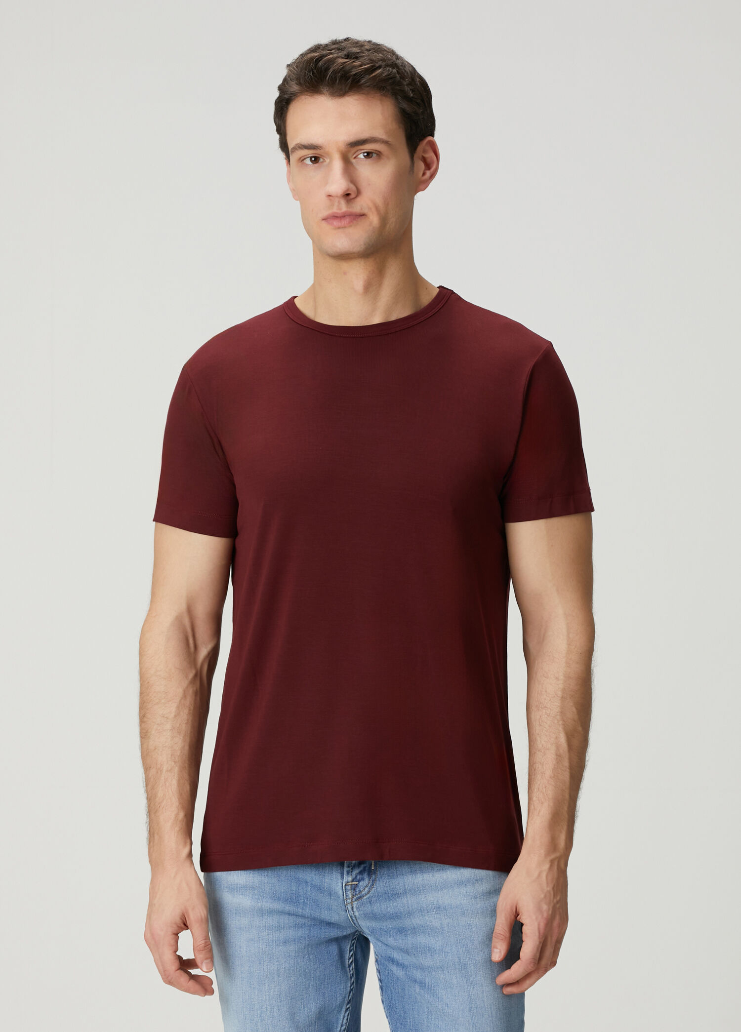 Burgundy Basic T-Shirt