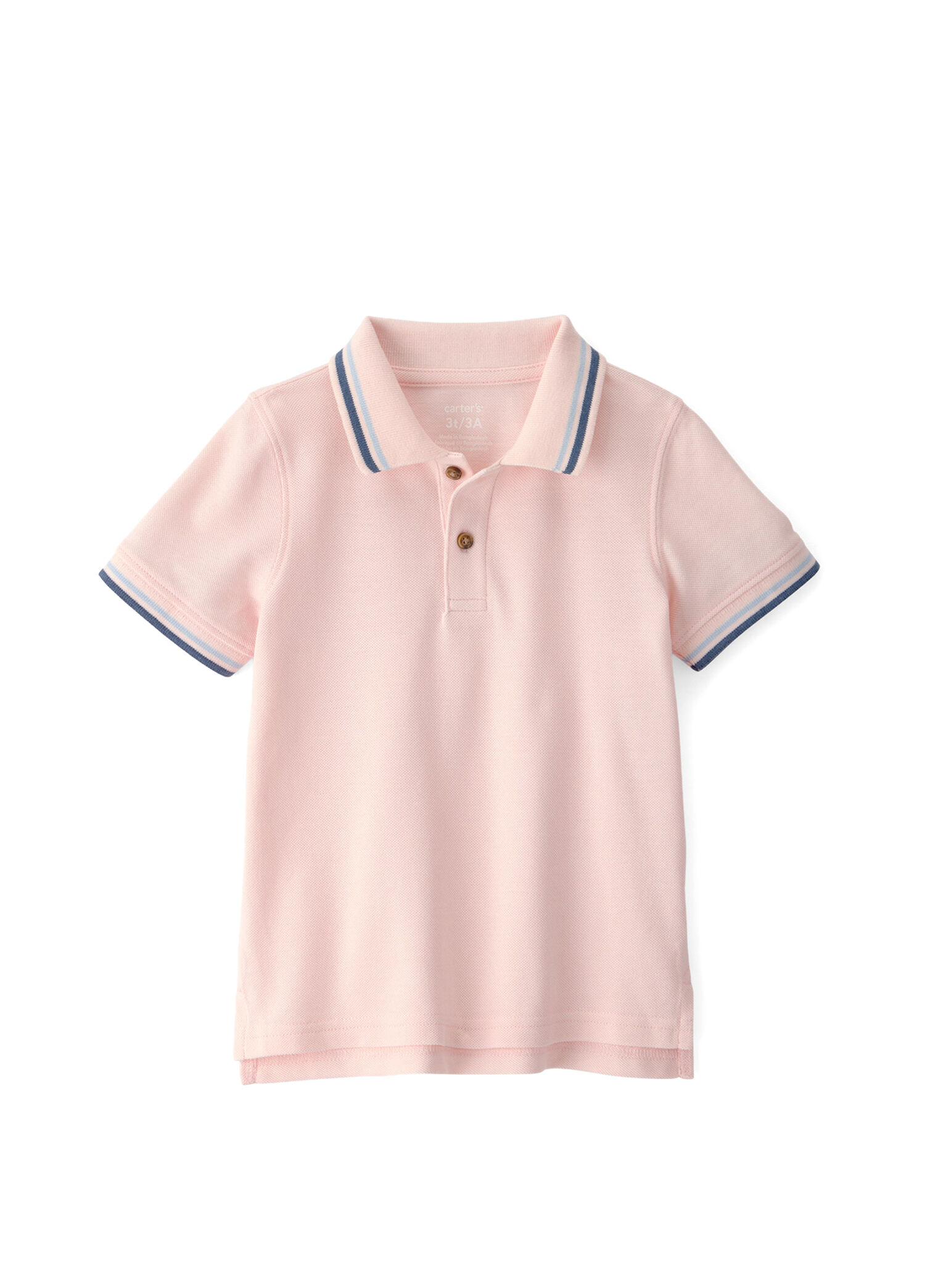 Pembe Polo Yaka Kısa Kollu Erkek Çocuk T-Shirt
